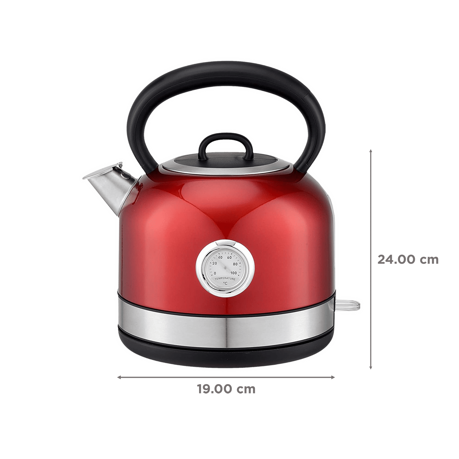 HAFELE Dome 2150 Watt 1.7 Litre Electric Kettle with Auto Shut Off (Red)_2