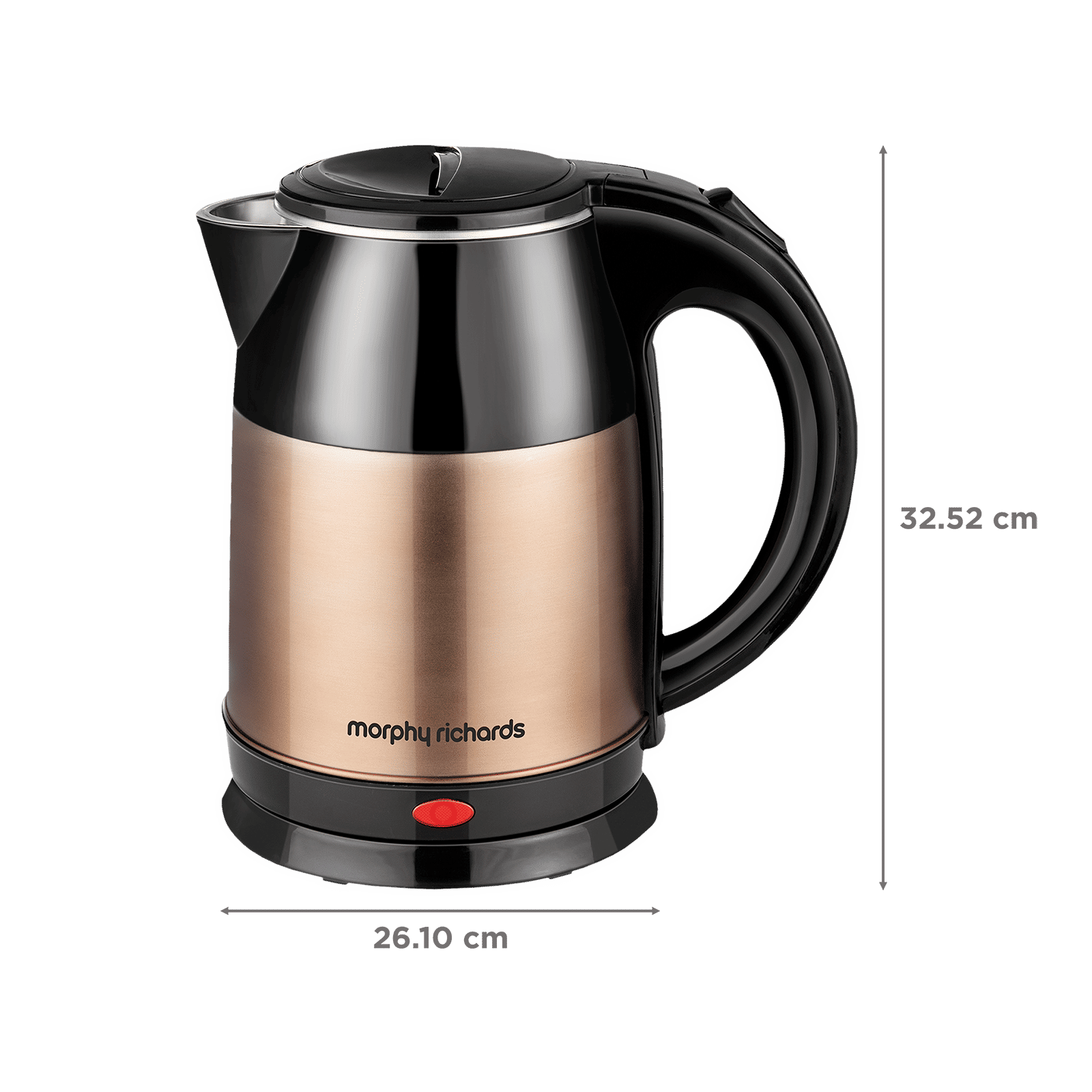 morphy richards Radiant 1500 Watt 1.8 Litre Electric Kettle with Auto Shut Off (Copper/Black)_2