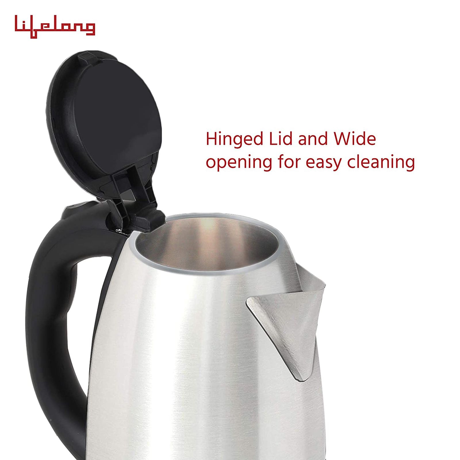 Lifelong LLEK15 1500 Watt 1.5 Litre Electric Kettle with 360 Degree Rotation Base (Silver) Lifelong LLEK15 1500 Watt 1.5 Litre Electric Kettle with 360 Degree Rotation Base (Silver)_10