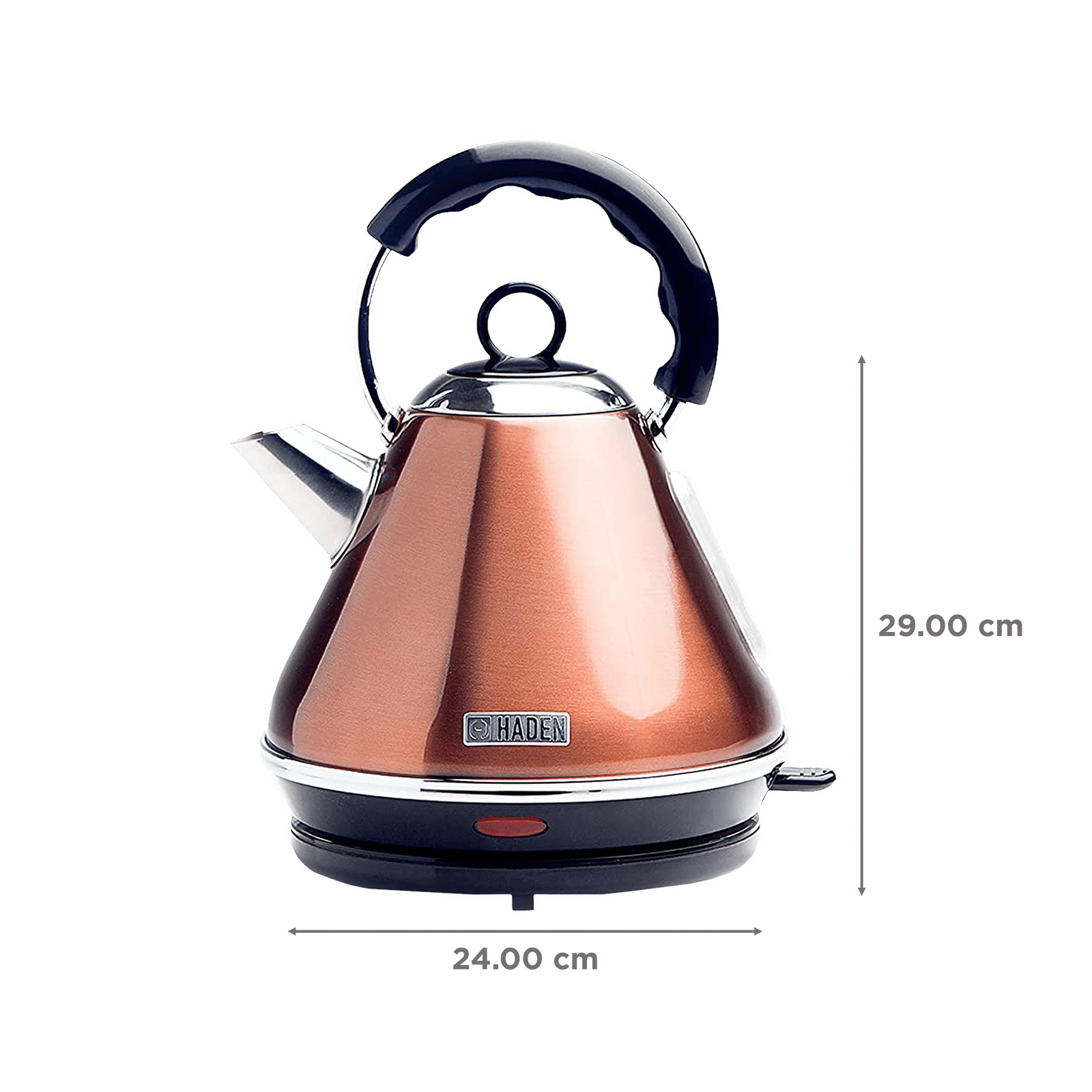HADEN Boston 3000 Watt 1.7 Litre Electric Kettle with Water Level Indicator (Copper)_2