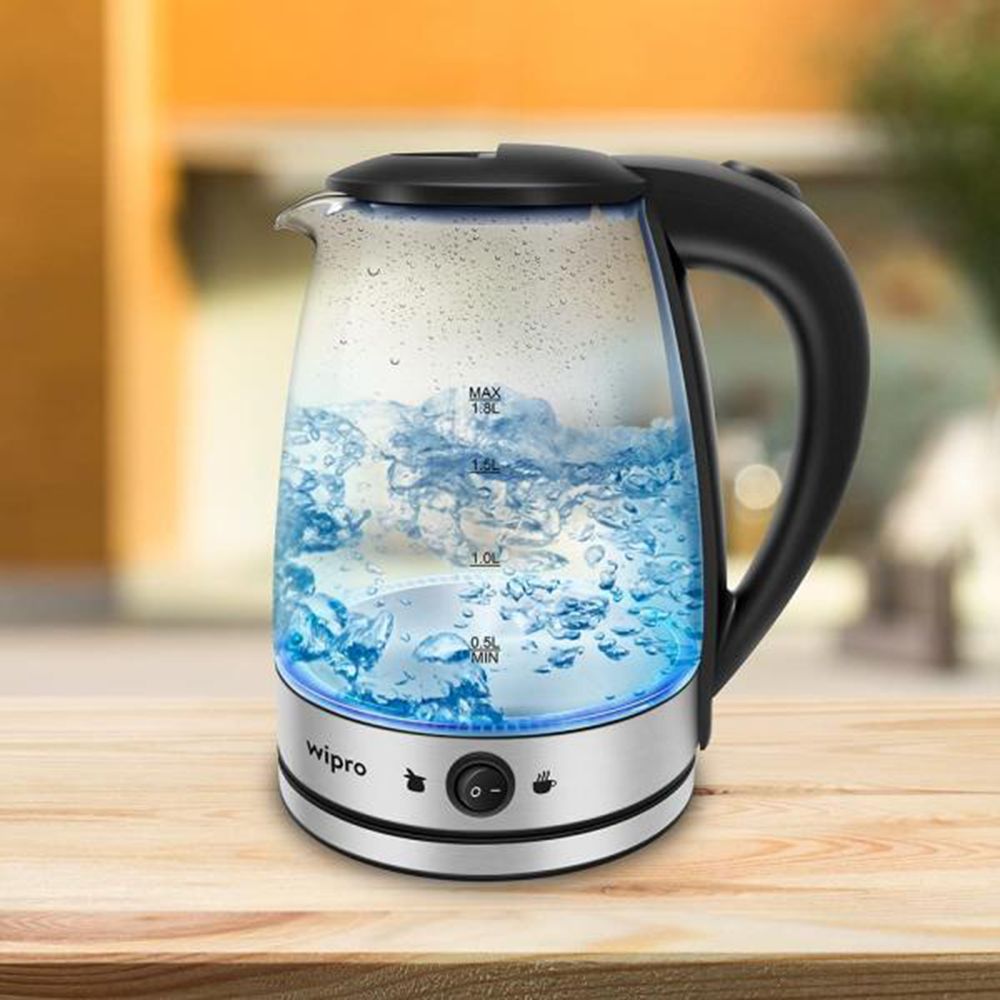 wipro Vesta 1500 Watt 1.8 Litre Electric Kettle with Stylish Blue LED Lights (Glass) wipro Vesta 1500 Watt 1.8 Litre Electric Kettle with Stylish Blue LED Lights (Glass)_8