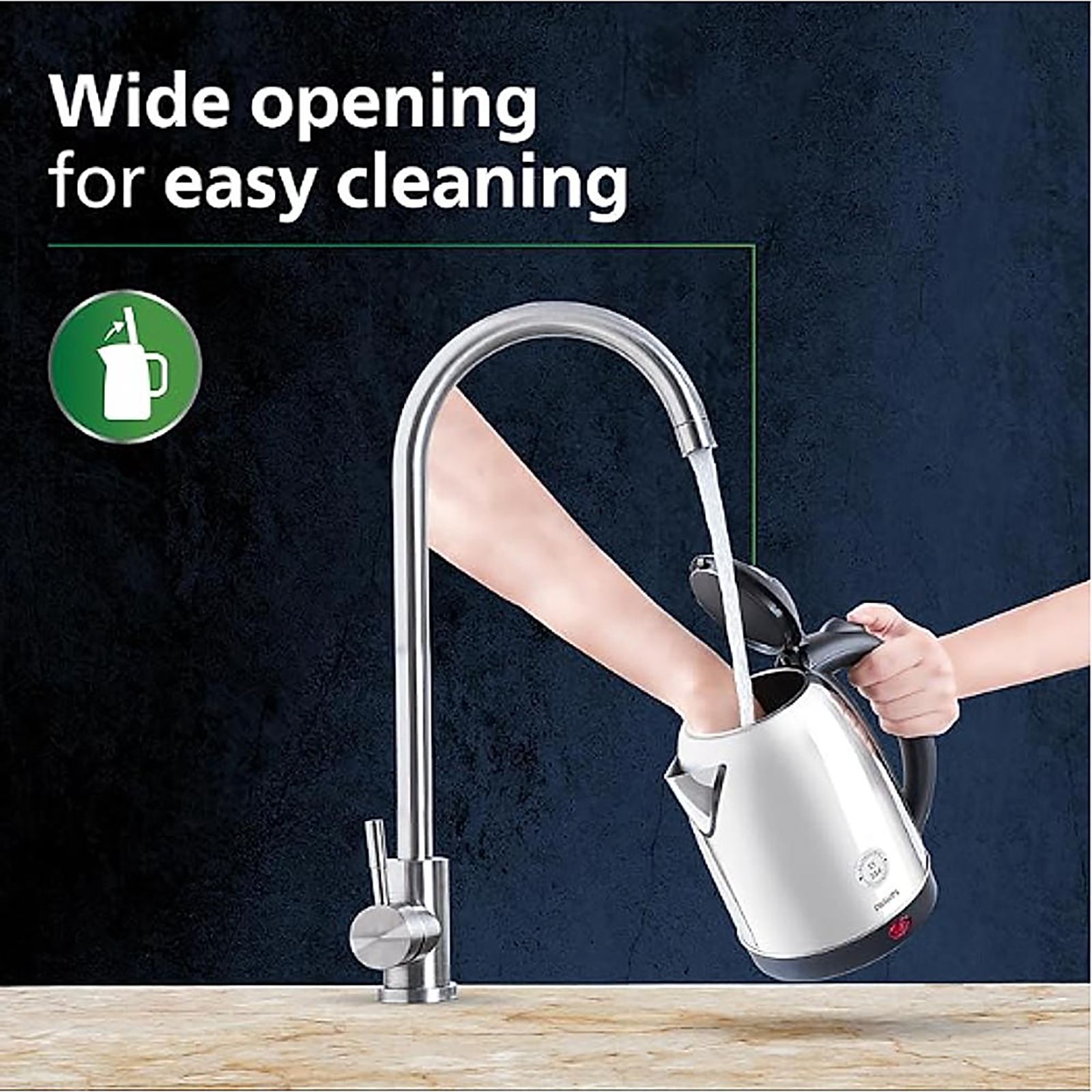 PHILIPS HD9373/00 1500 Watt 1.5 Litre Electric Kettle with Concealed Heating Element (Black)_8