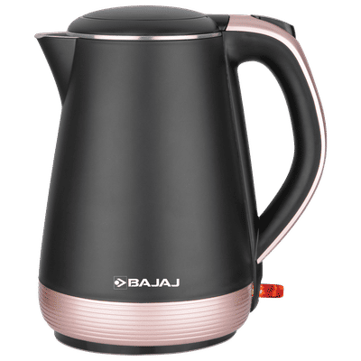 BAJAJ KTP 1300 Watt 1.7 Litre Electric Kettle with Cool Touch Body (Black & Gold)