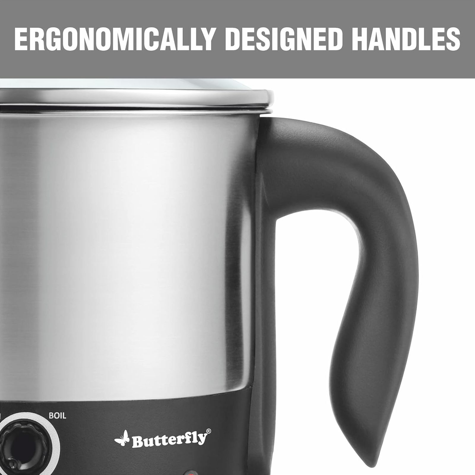 Butterfly TRIWAK0048 600 Watt 1.2 Litre Multi Cook Electric Kettle with Rapid Boil Technology (Silver)_5