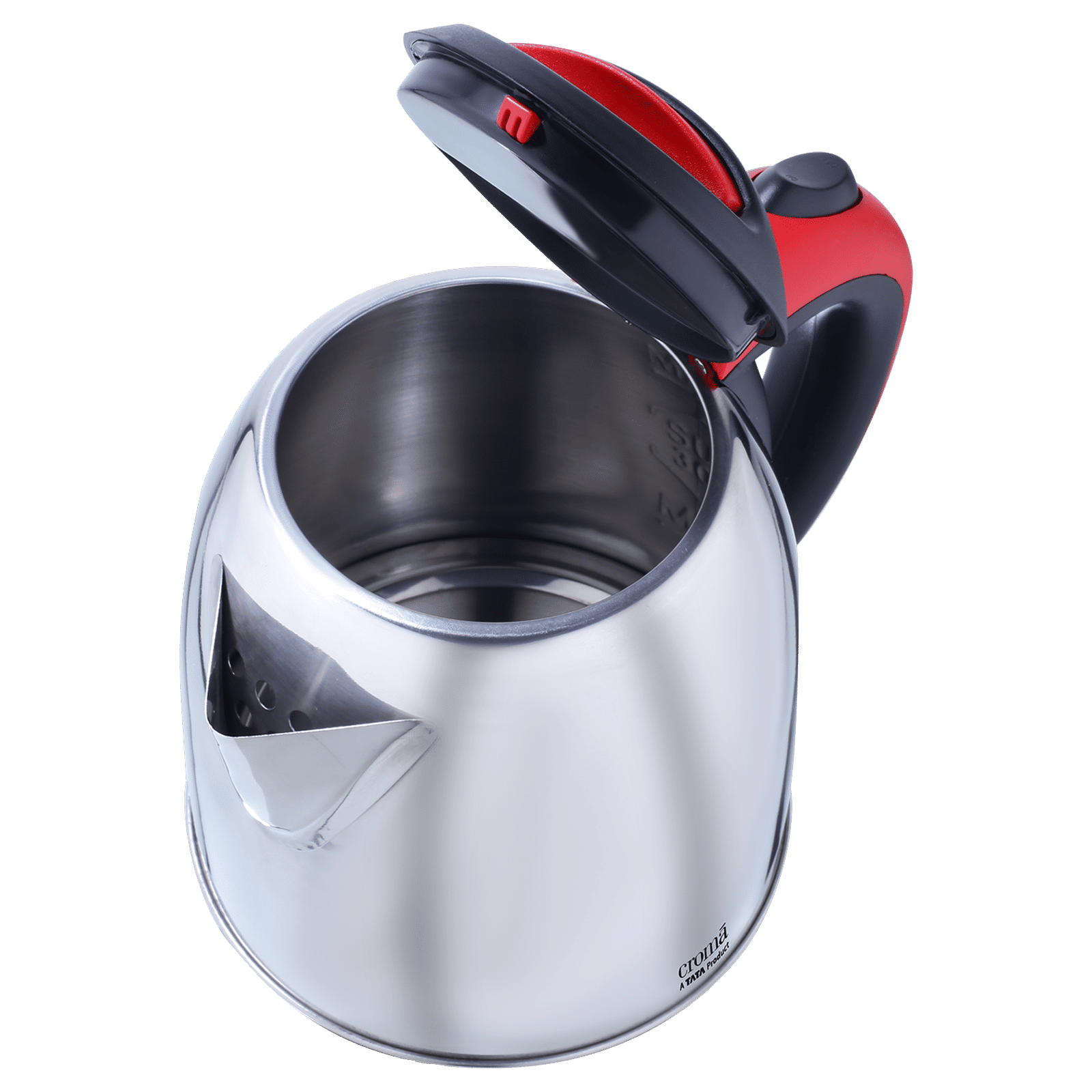 Croma 1500 Watt 1.2 Litre Electric Kettle with Overload Protection (Red & Silver) Croma 1500 Watt 1.2 Litre Electric Kettle with Overload Protection (Red & Silver)_4