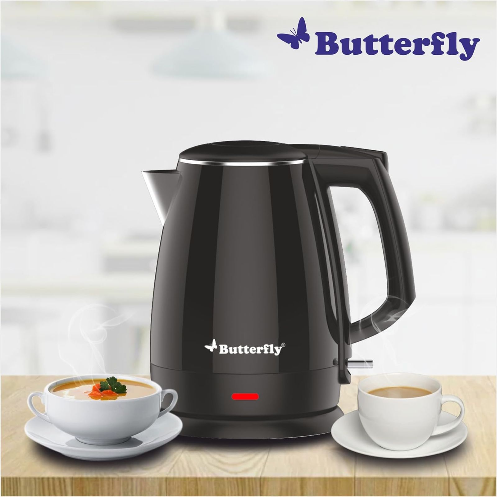 Butterfly Magnum 1500 Watt 1.5 Litre Electric Kettle with Cool Touch Outer Body (Black)_6