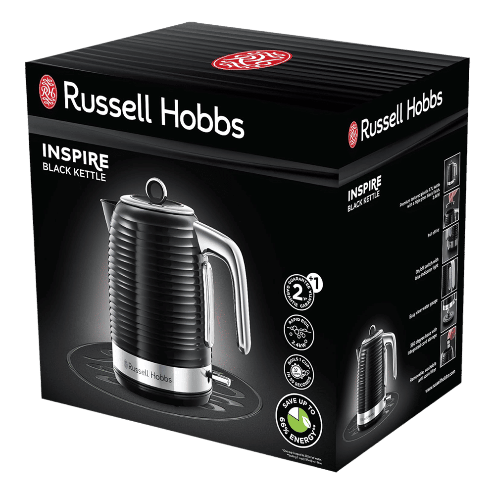 Russell Hobbs Inspire 2400 Watt 1.7 Litre Electric Kettle with 360 Degree Cordless Base (Black)_12