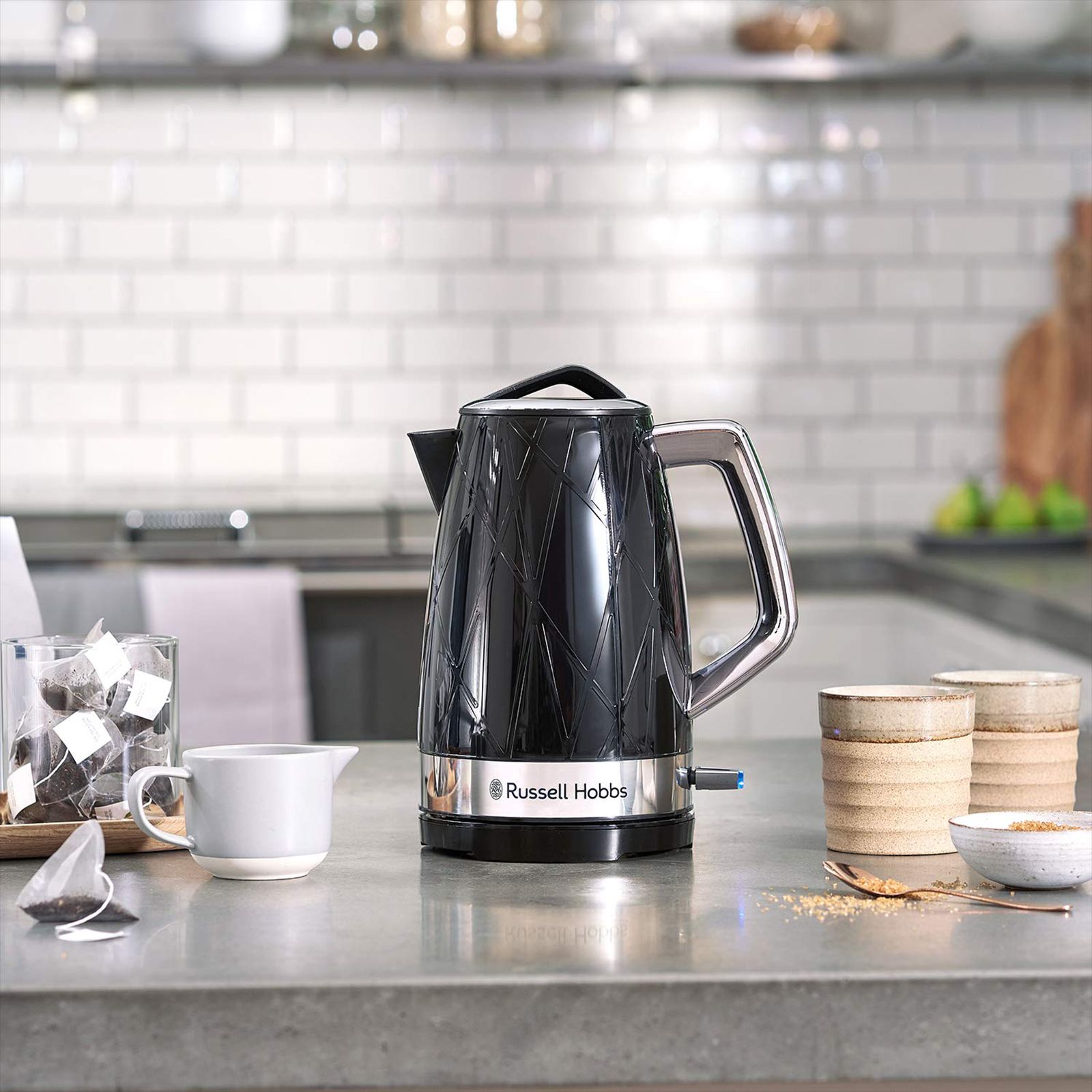 Russell Hobbs Structure 2400 Watt 1.7 Litre Electric Kettle with Blue Indicator Illumination  (Black)_11
