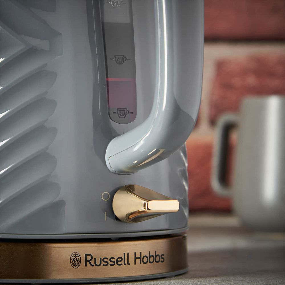 Russell Hobbs Groove 2400 Watt 1.7 Litre Electric Kettle with Perfect Pour Spout (Grey)_10