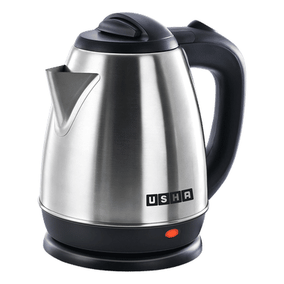 USHA 1350 Watt 1.5 Litre Electric Kettle with Food-Grade SS Body (Black)