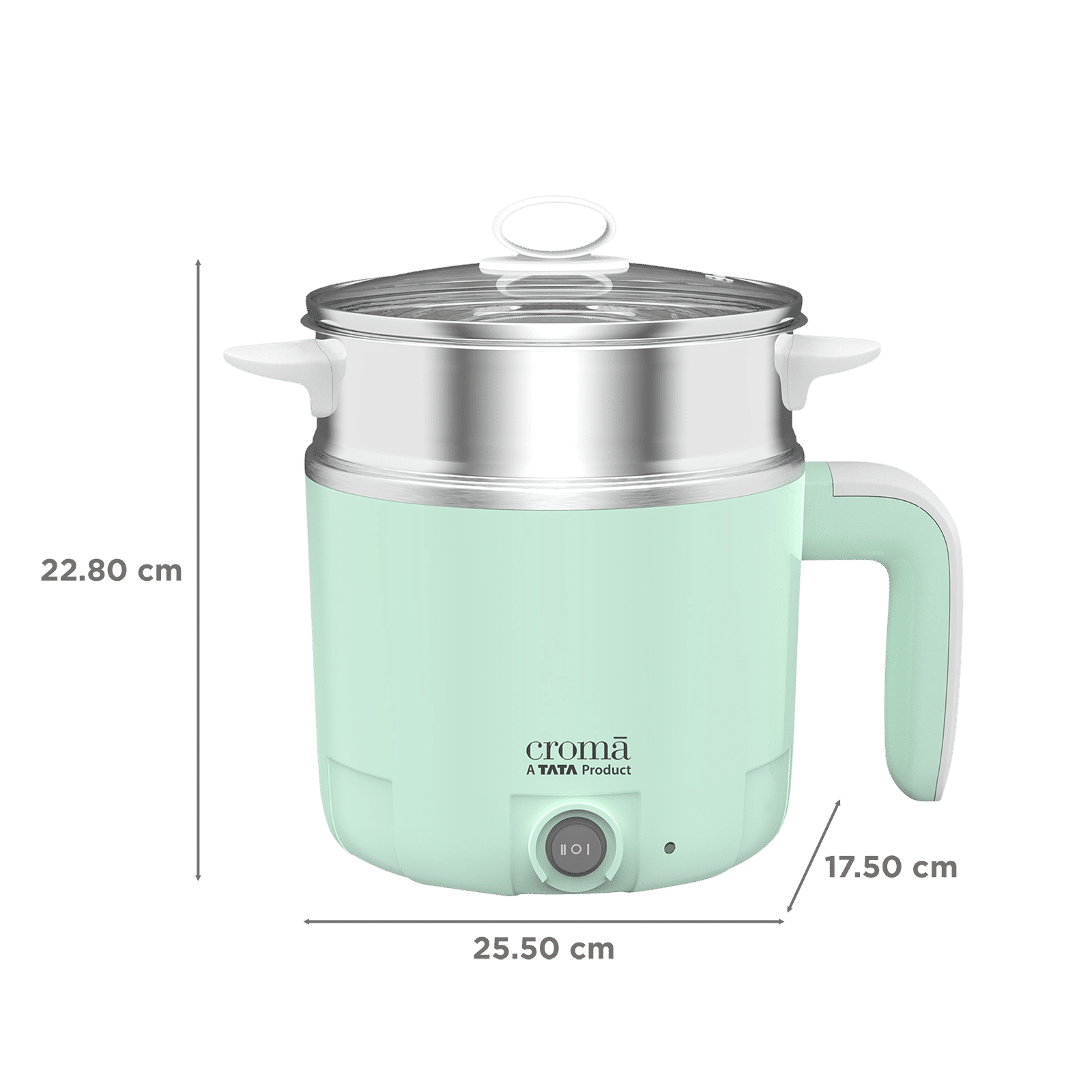 Croma AK5802 650 Watt 1.2 Litre Multi Cook Kettle with Auto Shut-Off (Green) Croma AK5802 650 Watt 1.2 Litre Multi Cook Kettle with Auto Shut-Off (Green)_2
