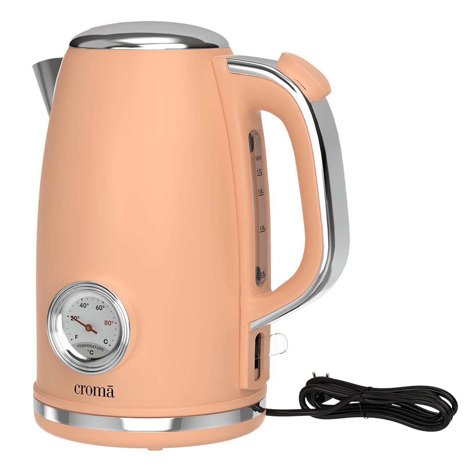 Croma AK5805 1950 Watt 1.7 Litre Electric Kettle with Boil Dry Protection (Peach)_7