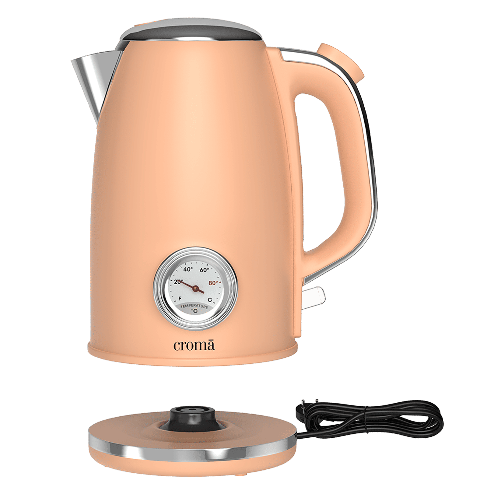 Croma AK5805 1950 Watt 1.7 Litre Electric Kettle with Boil Dry Protection (Peach)_8