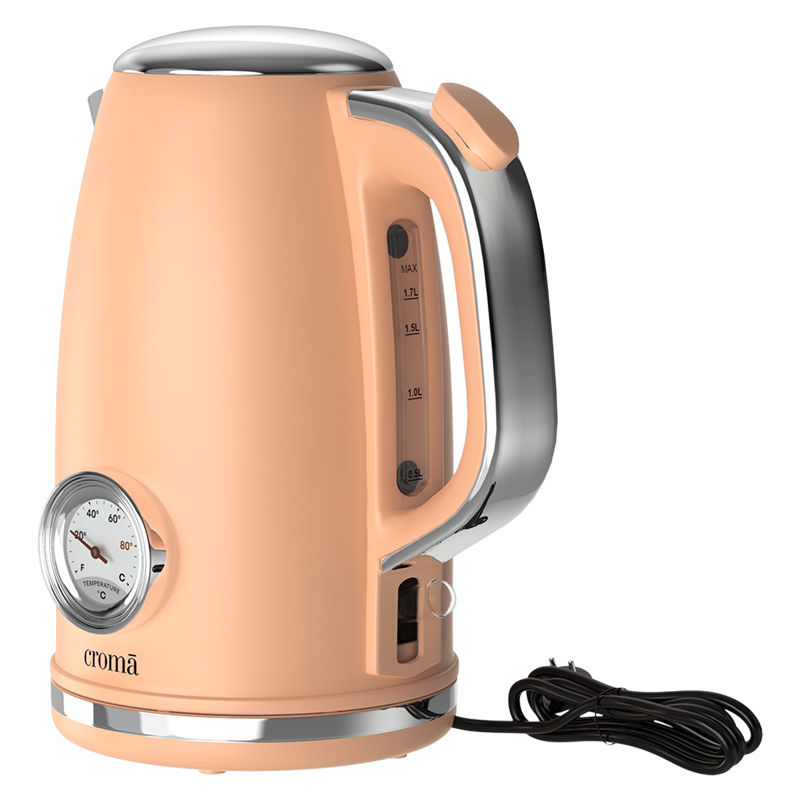 Croma AK5805 1950 Watt 1.7 Litre Electric Kettle with Boil Dry Protection (Peach)_5