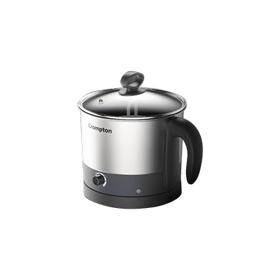 Crompton Instanourish 600 Watt 1.2 Litre Electric Kettle with Temperature Control Knob (Silver)