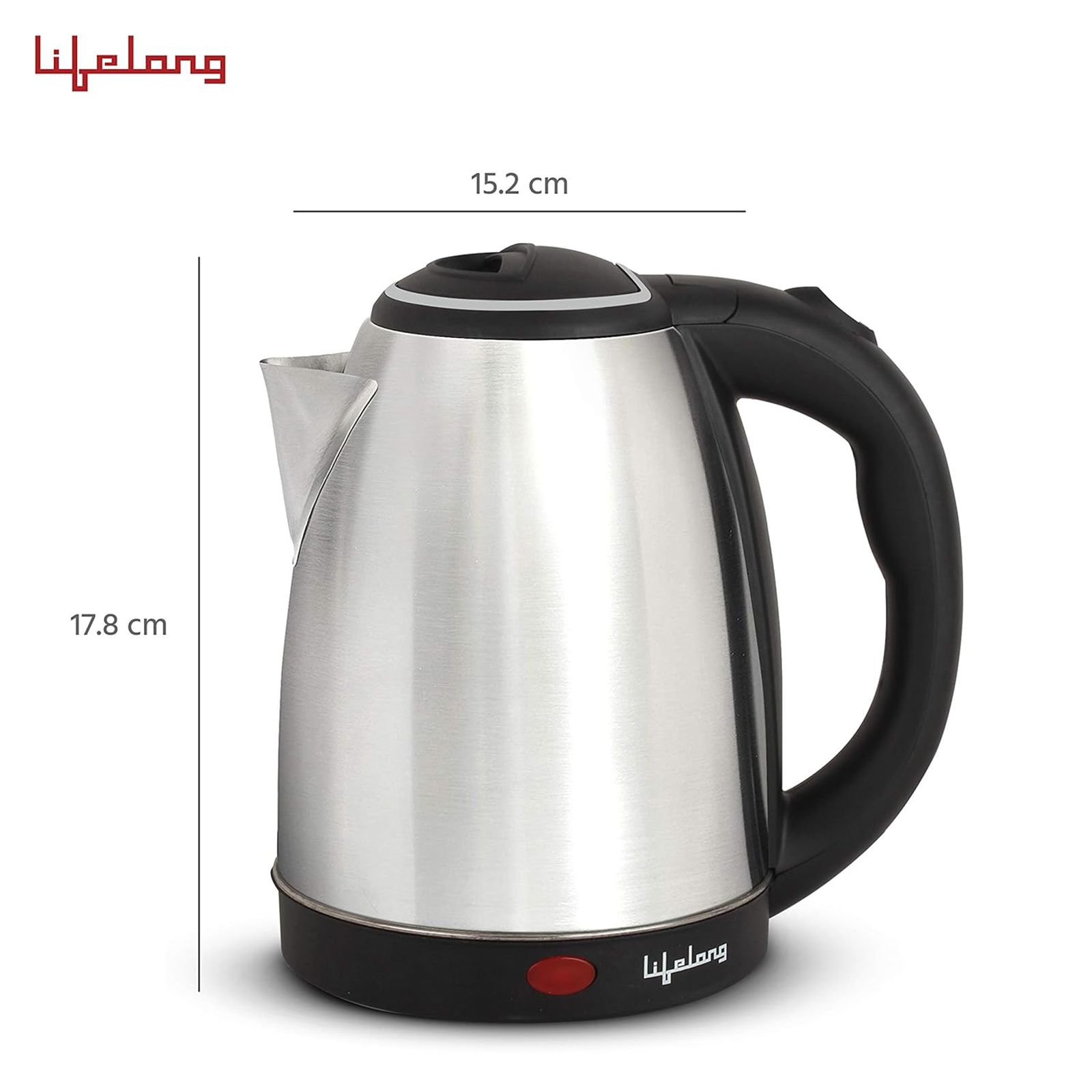 Lifelong Rapid 1500 Watt 1.5 Litre Electric Kettle with ISI Certified (Silver)_2