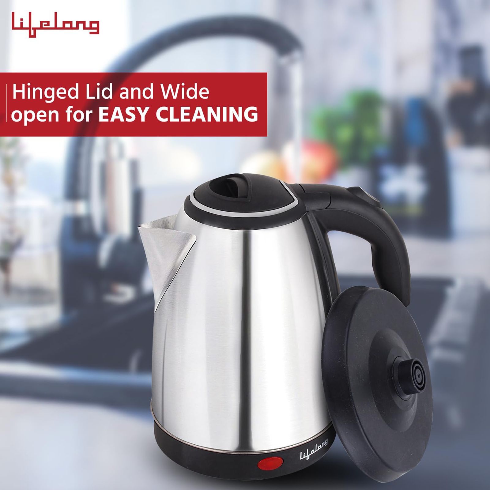 Lifelong Rapid 1500 Watt 1.5 Litre Electric Kettle with ISI Certified (Silver)_5