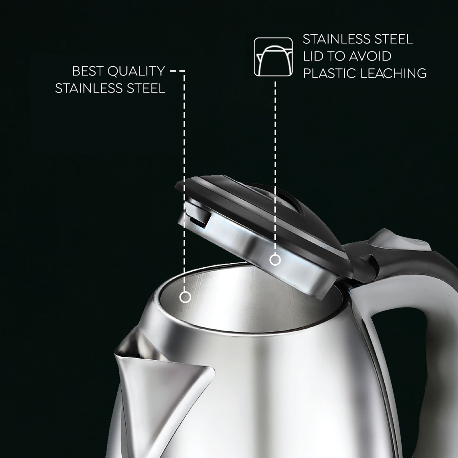 JUDGE By Prestige JEA 313 650 Watt 1.5 Litre Electric Kettle with Automatic Shut Off (Silver) JUDGE By Prestige JEA 313 650 Watt 1.5 Litre Electric Kettle with Automatic Shut Off (Silver)_3