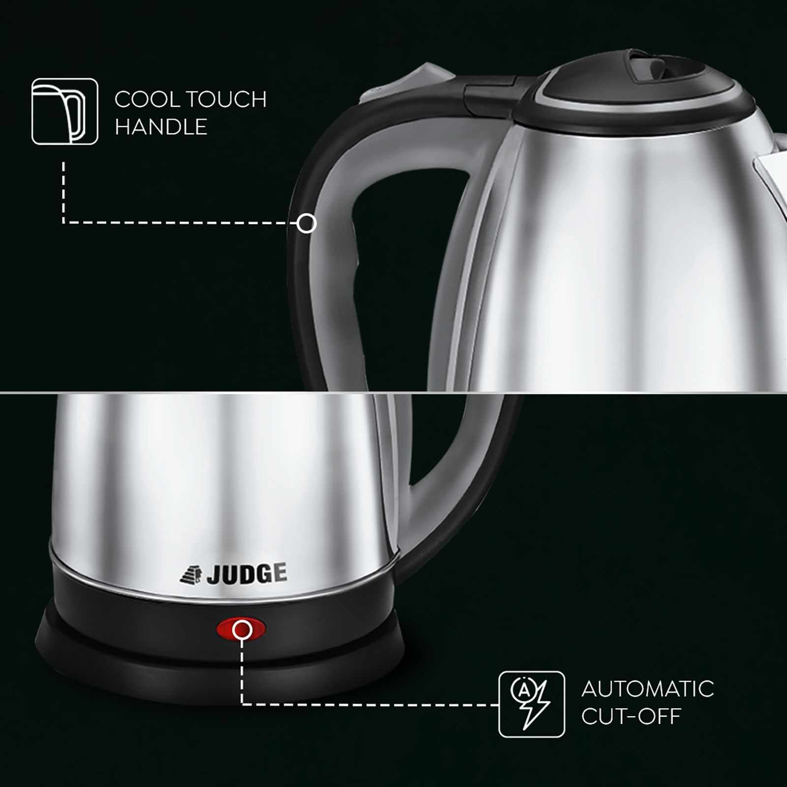 JUDGE By Prestige JEA 313 650 Watt 1.5 Litre Electric Kettle with Automatic Shut Off (Silver) JUDGE By Prestige JEA 313 650 Watt 1.5 Litre Electric Kettle with Automatic Shut Off (Silver)_5