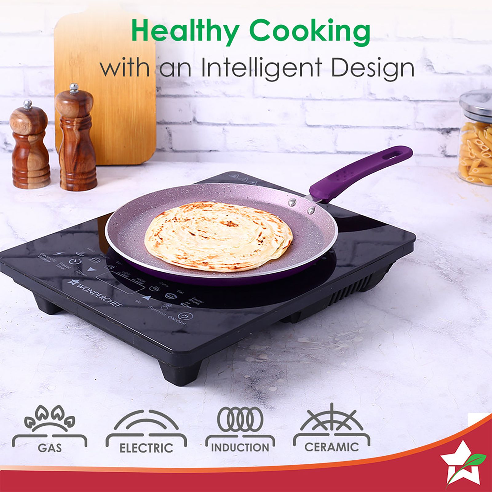 WONDERCHEF Royal Cooking Utensils (Non-stick Coating, 60018331, Purple)_18