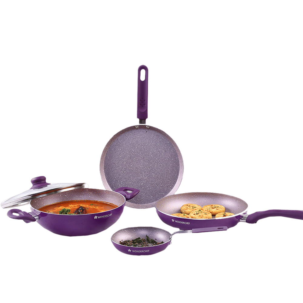 WONDERCHEF Royal Cooking Utensils (Non-stick Coating, 60018331, Purple)_5