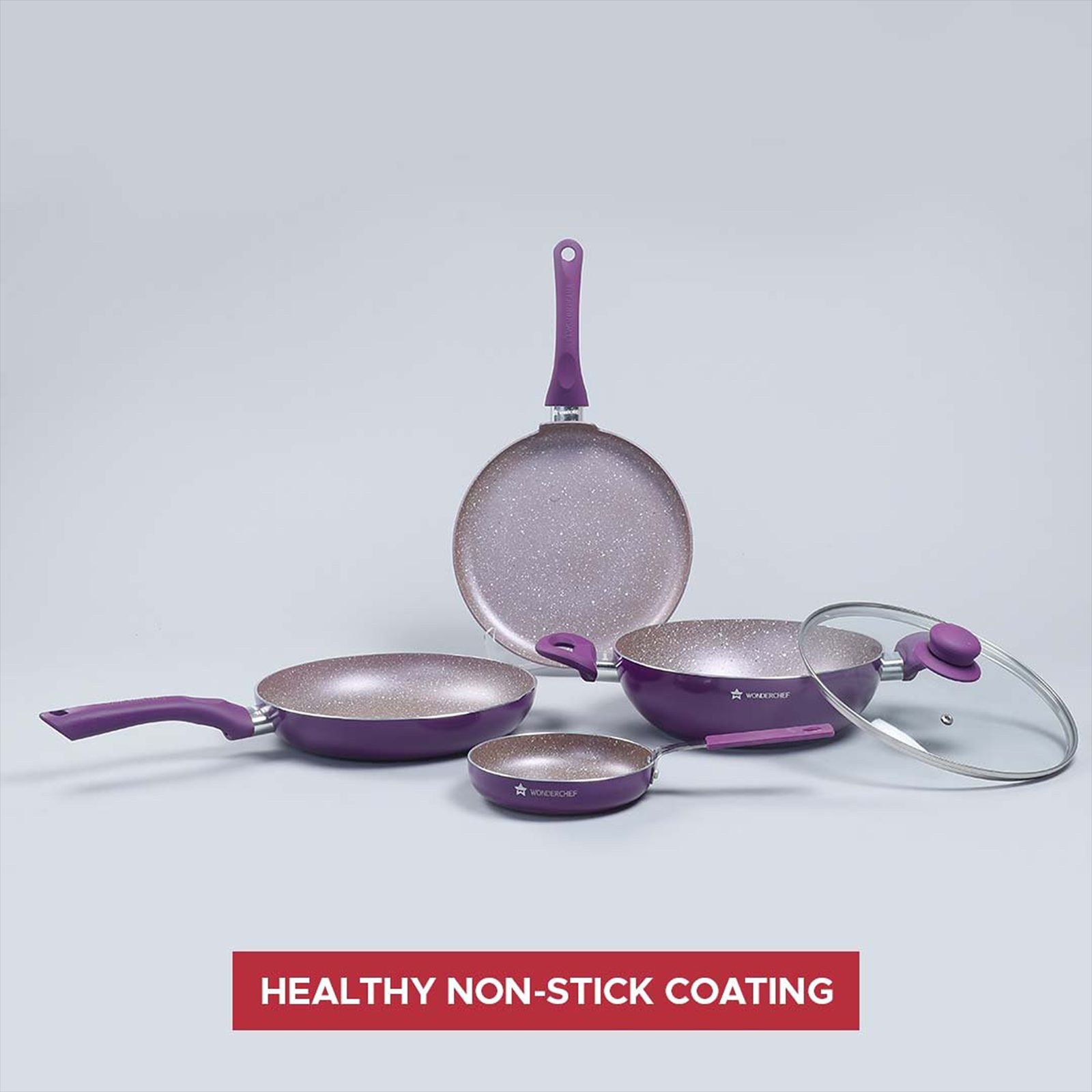 WONDERCHEF Royal Cooking Utensils (Non-stick Coating, 60018331, Purple)_7