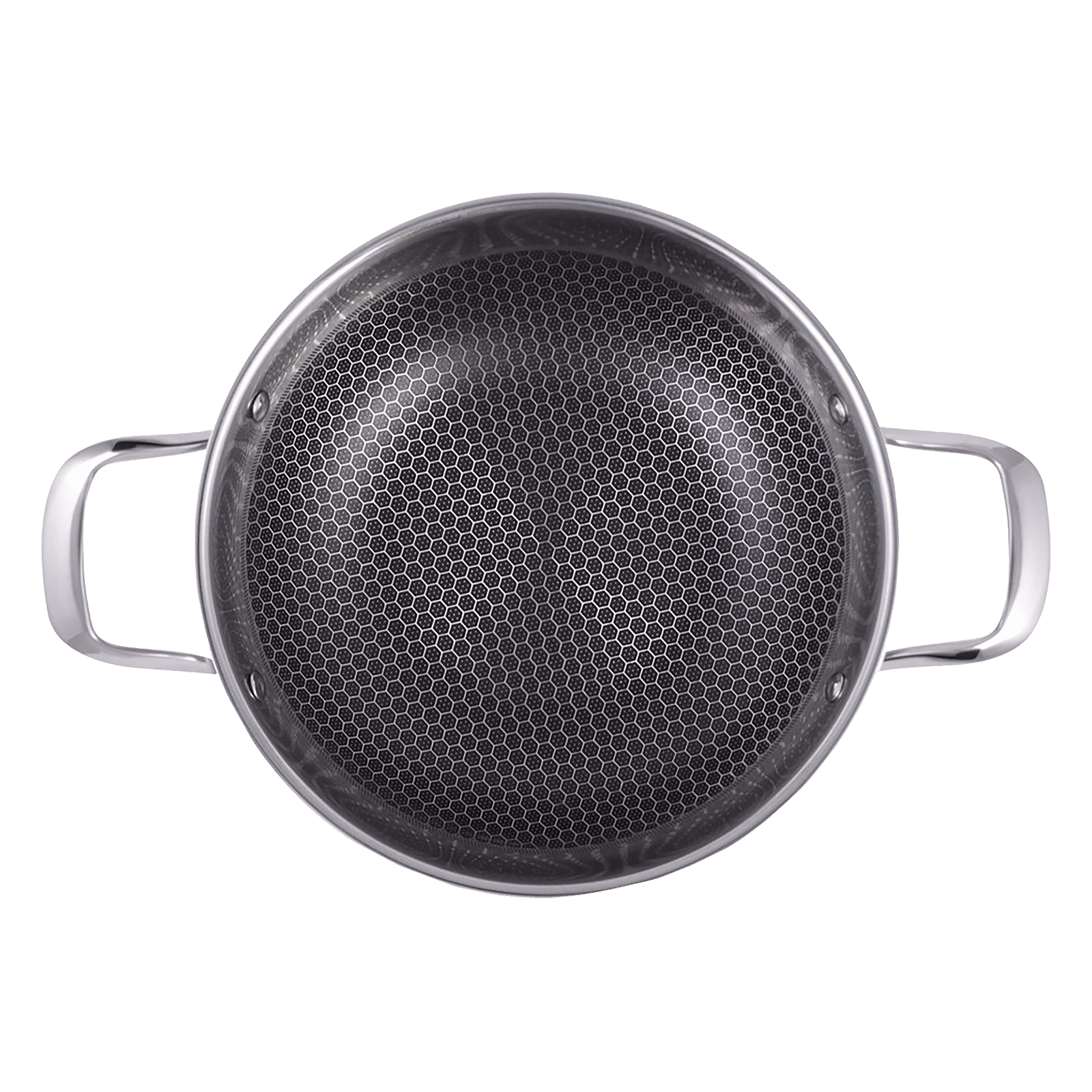WONDERCHEF Stanton Kadhai with Lid (304 Stainless Steel Body, 63152778, Silver) WONDERCHEF Stanton Kadhai with Lid (304 Stainless Steel Body, 63152778, Silver)_5