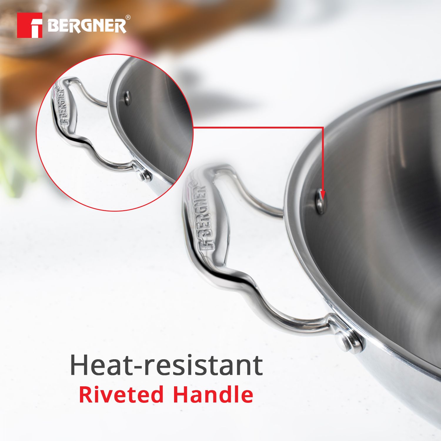 BERGNER Argent 2.5L Non Stick Stainless Steel Kadhai with Stainless Steel Lid (Induction Compatible, Dishwasher Safe, Silver) BERGNER Argent 2.5L Non Stick Stainless Steel Kadhai with Stainless Steel Lid (Induction Compatible, Dishwasher Safe, Silver)_13
