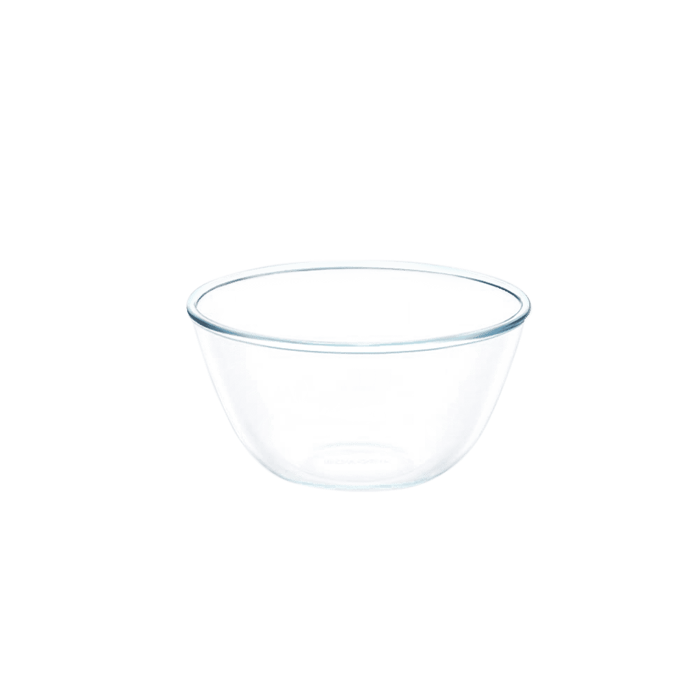BOROSIL 900ml Borosilicate Glass Mixing & Serving Bowl with White Lid (Scratch Resistant, Transparent)_3