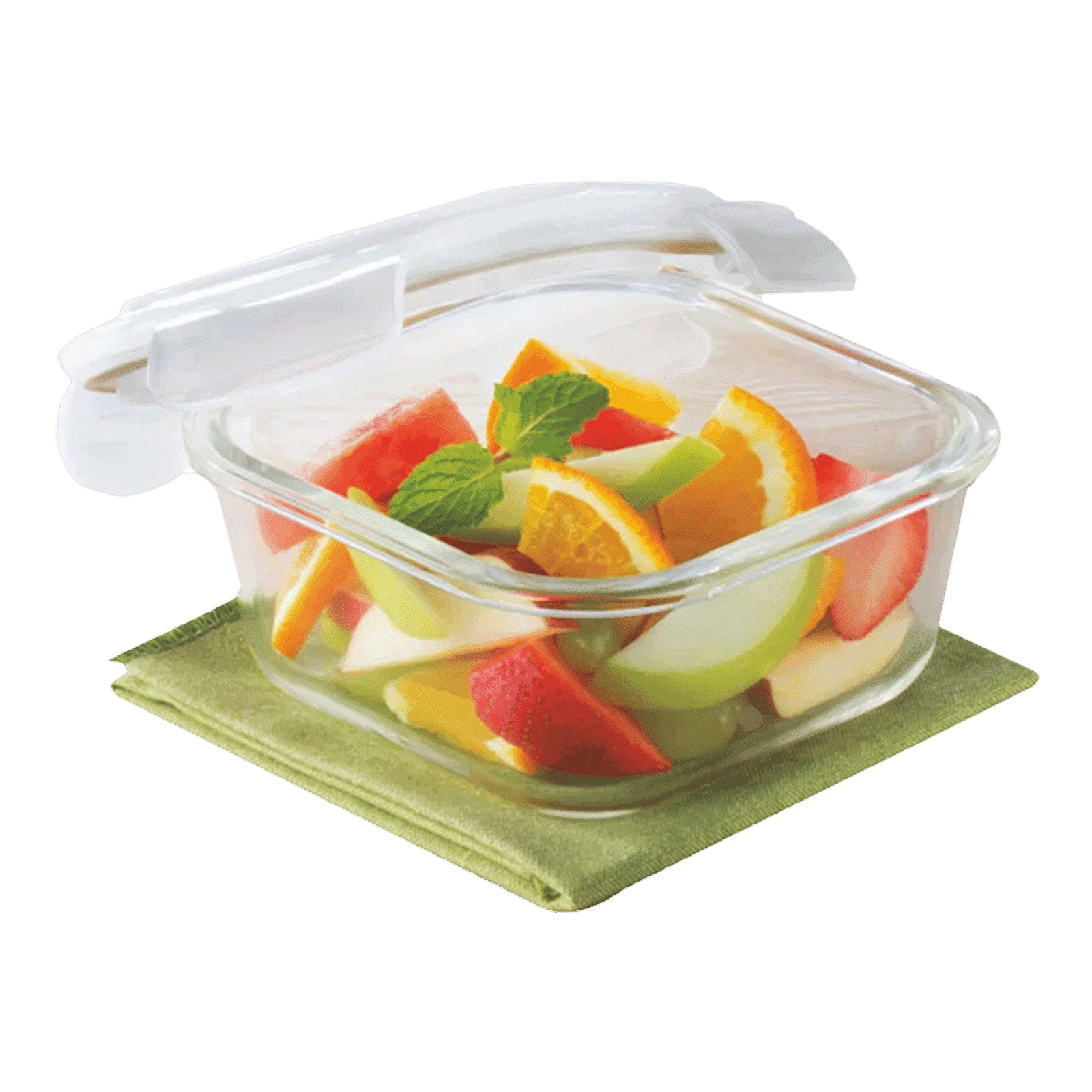 BOROSIL Klip n Store 800ml Borosilicate Glass Square Storage Container with Lid (Scratch Resistant, Transparent) BOROSIL Klip n Store 800ml Borosilicate Glass Square Storage Container with Lid (Scratch Resistant, Transparent)_1