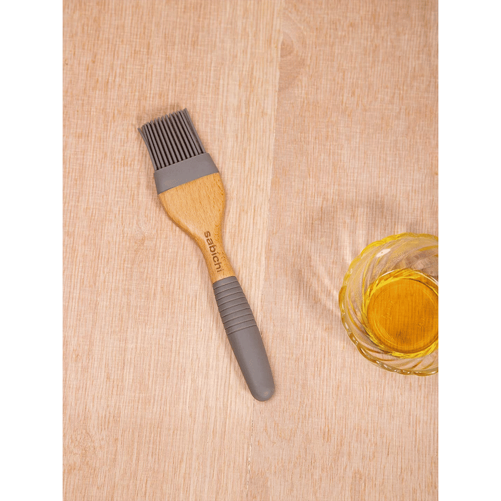 Sabichi Silicone Bamboo Flat Brush (Soft & Comfortable Grip, Grey) Sabichi Silicone Bamboo Flat Brush (Soft & Comfortable Grip, Grey)_7