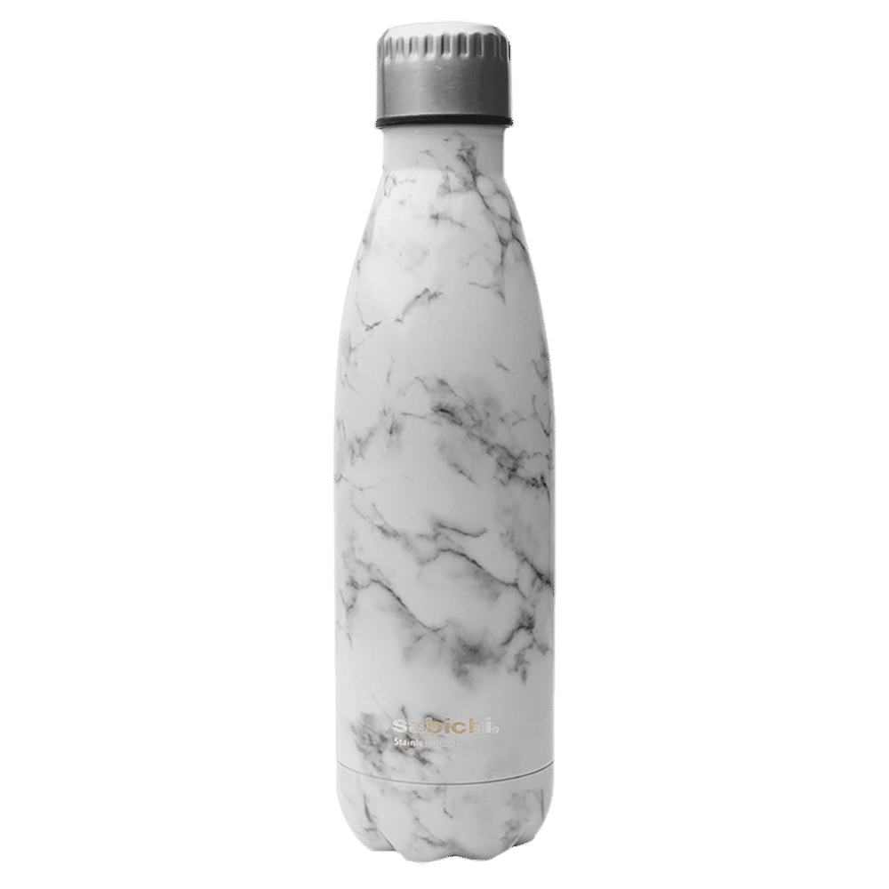 sabichi Blush 450 ml Stainless Steel Water Bottle (BPA Free, 193711, White) sabichi Blush 450 ml Stainless Steel Water Bottle (BPA Free, 193711, White)_1