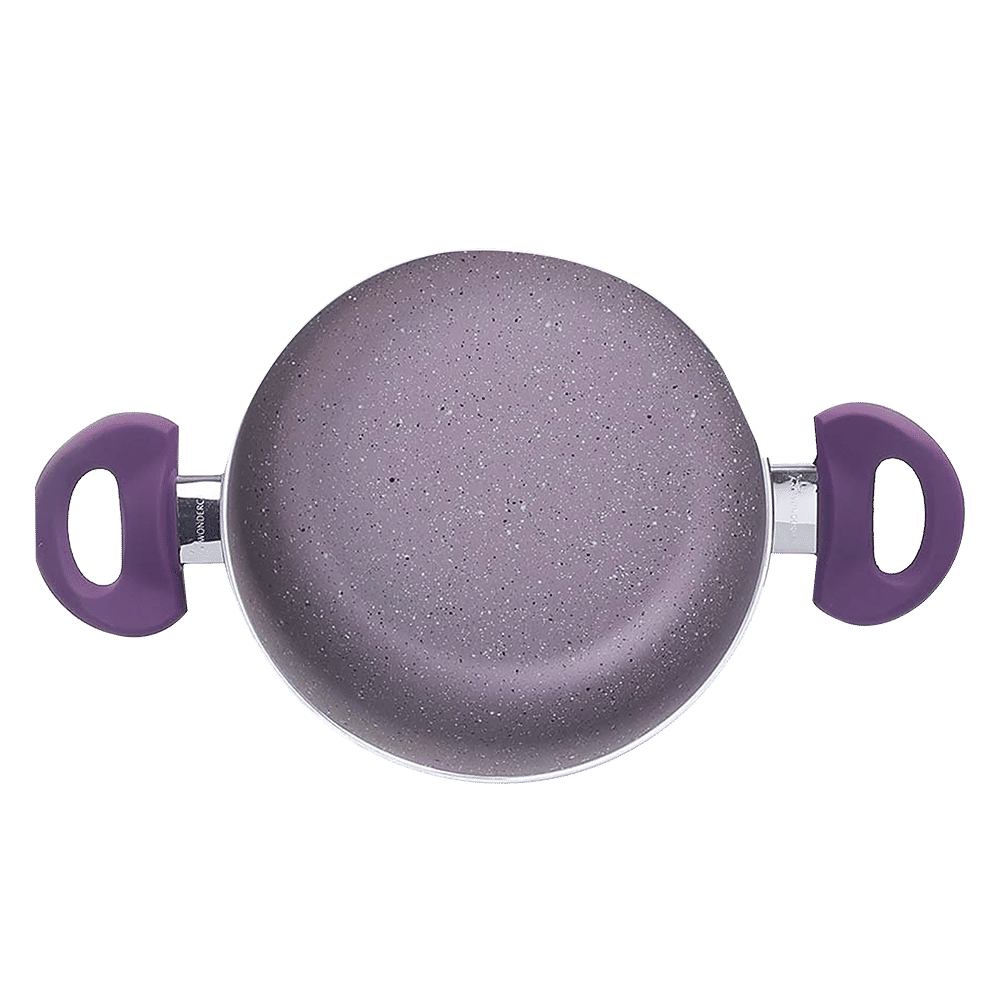 WONDERCHEF Royal Velvet Casserole with Lid (Non-Stick Coating, 63152349, Purple)_6