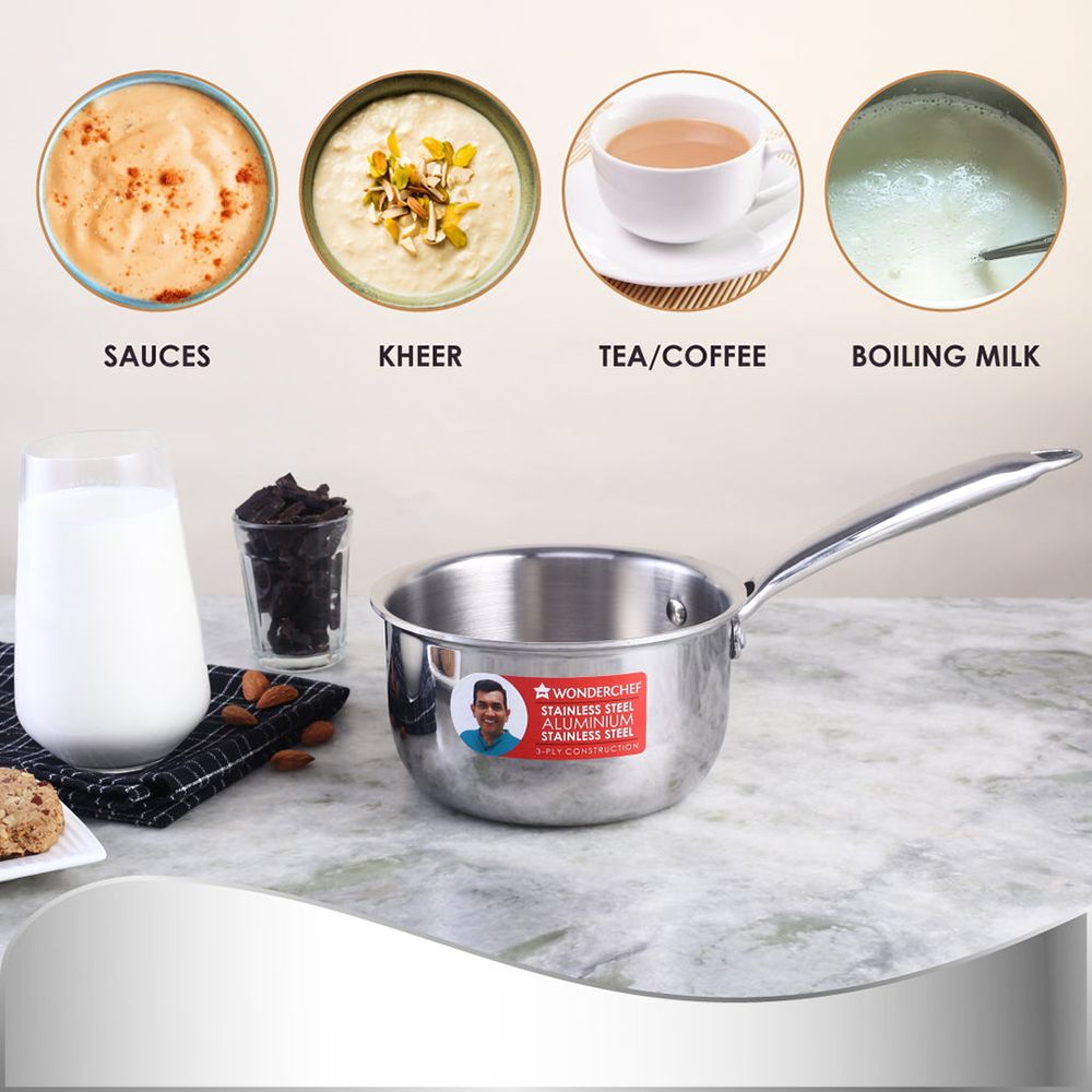 WONDERCHEF Nigella Sauce Pan (Stainless Steel Body, 63153404, Silver) WONDERCHEF Nigella Sauce Pan (Stainless Steel Body, 63153404, Silver)_12