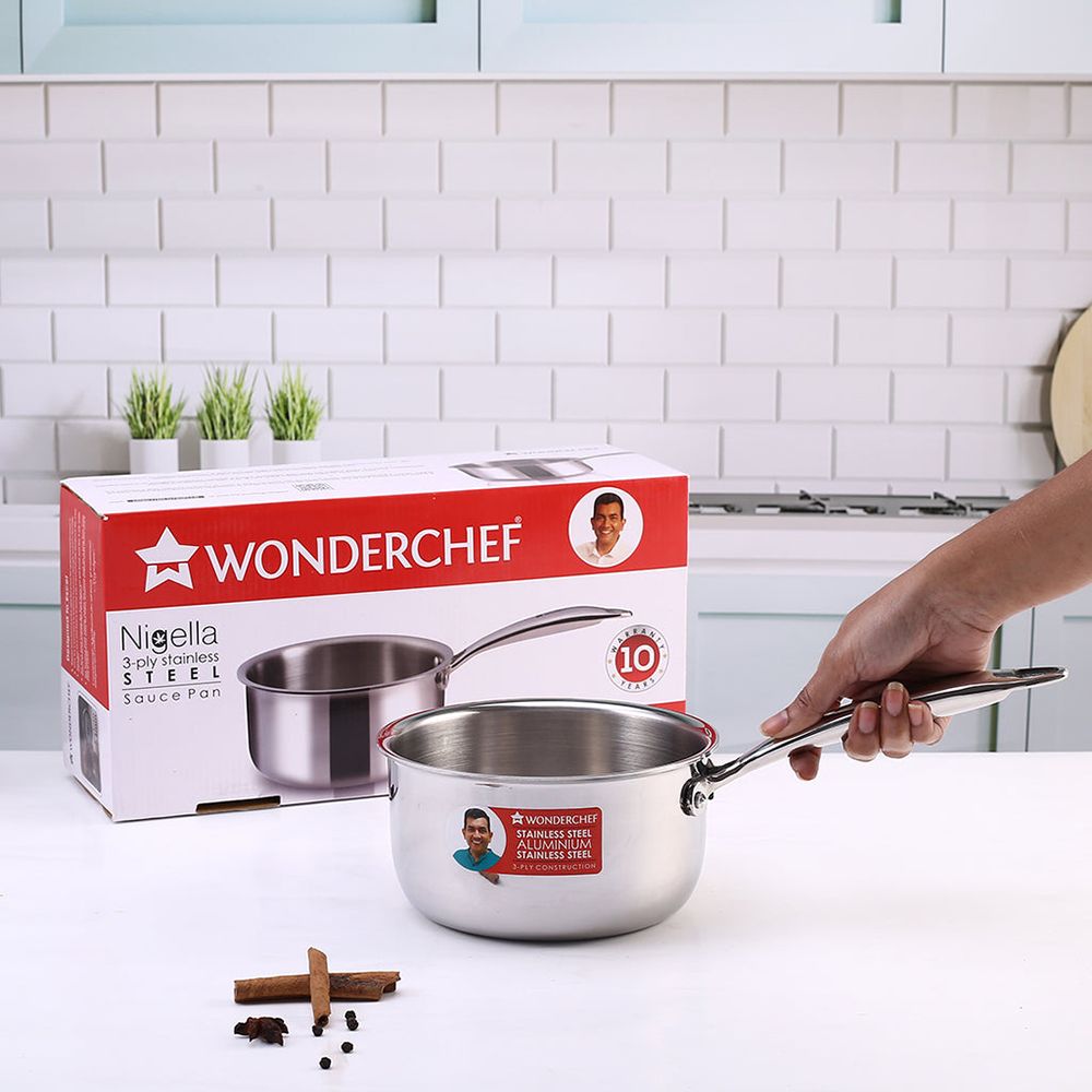 WONDERCHEF Nigella Sauce Pan (Stainless Steel Body, 63153404, Silver) WONDERCHEF Nigella Sauce Pan (Stainless Steel Body, 63153404, Silver)_6