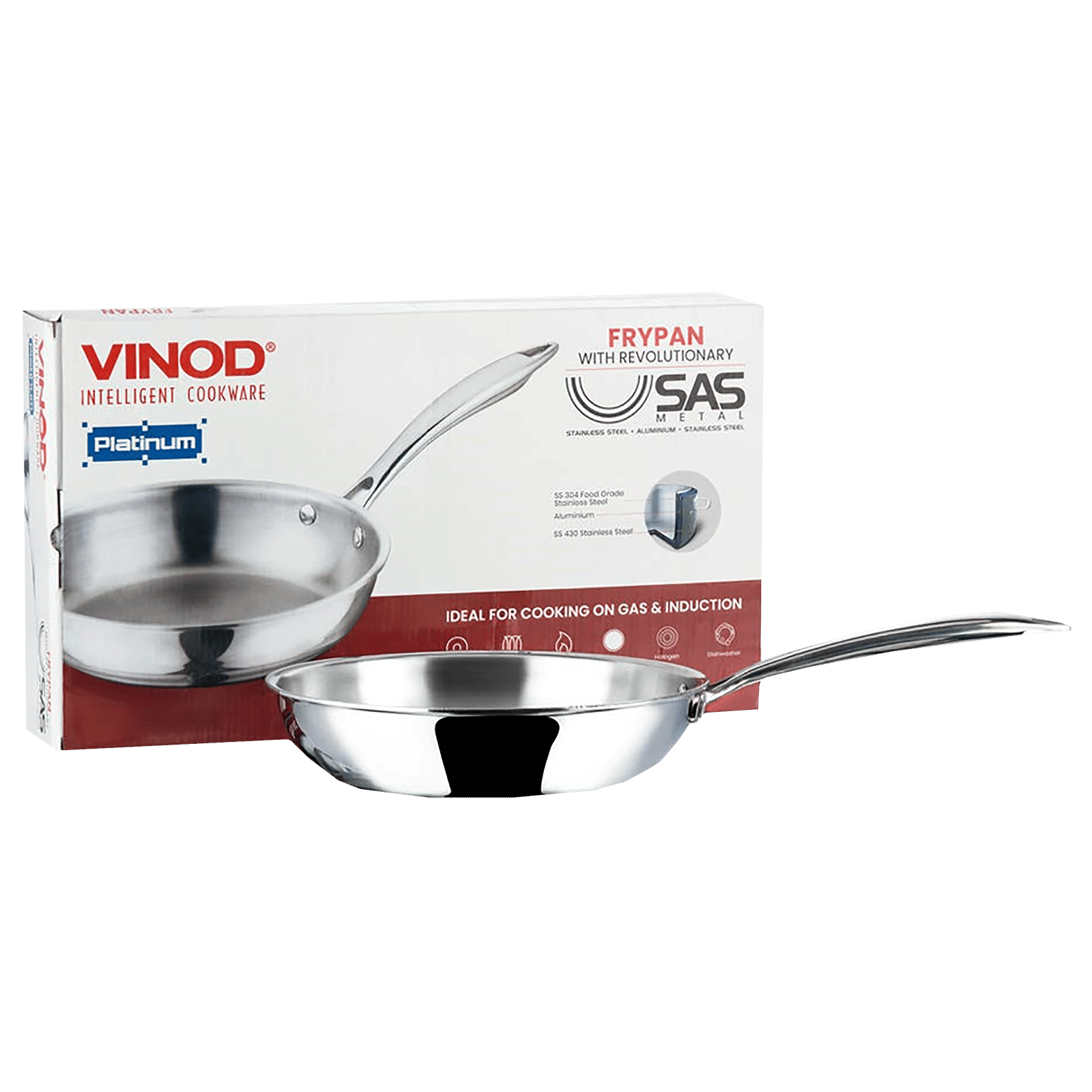 VINOD Pan (Triply Stainless Steel, PF24, Grey) VINOD Pan (Triply Stainless Steel, PF24, Grey)_5