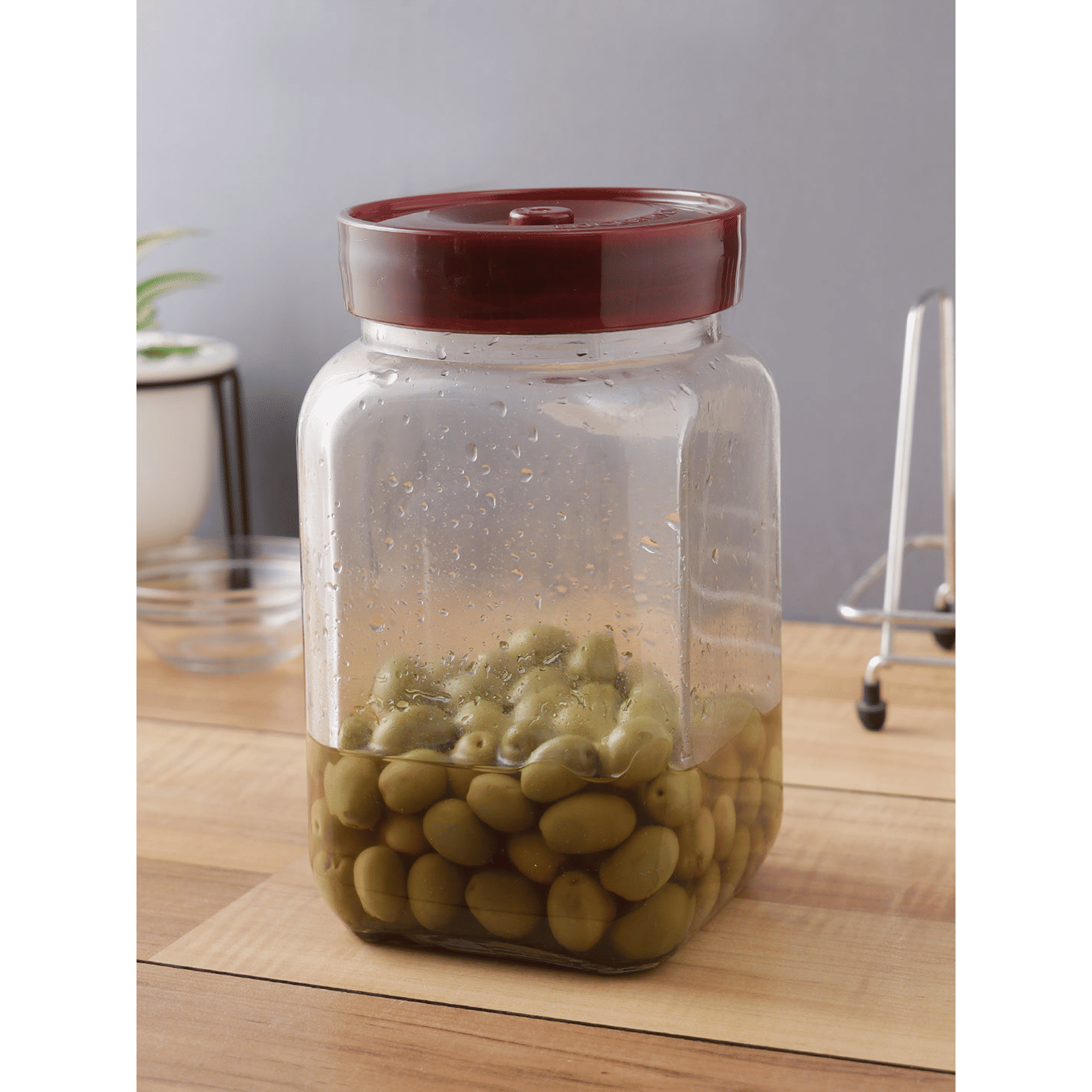 LocknLock Shum 1.5 Litres Square Glass Storage Container (Breathing Valve, LLG552, Transparent)_11