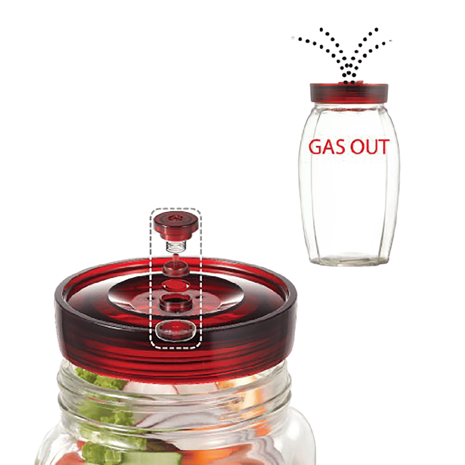 LocknLock Shum 1.5 Litres Square Glass Storage Container (Breathing Valve, LLG552, Transparent)_8