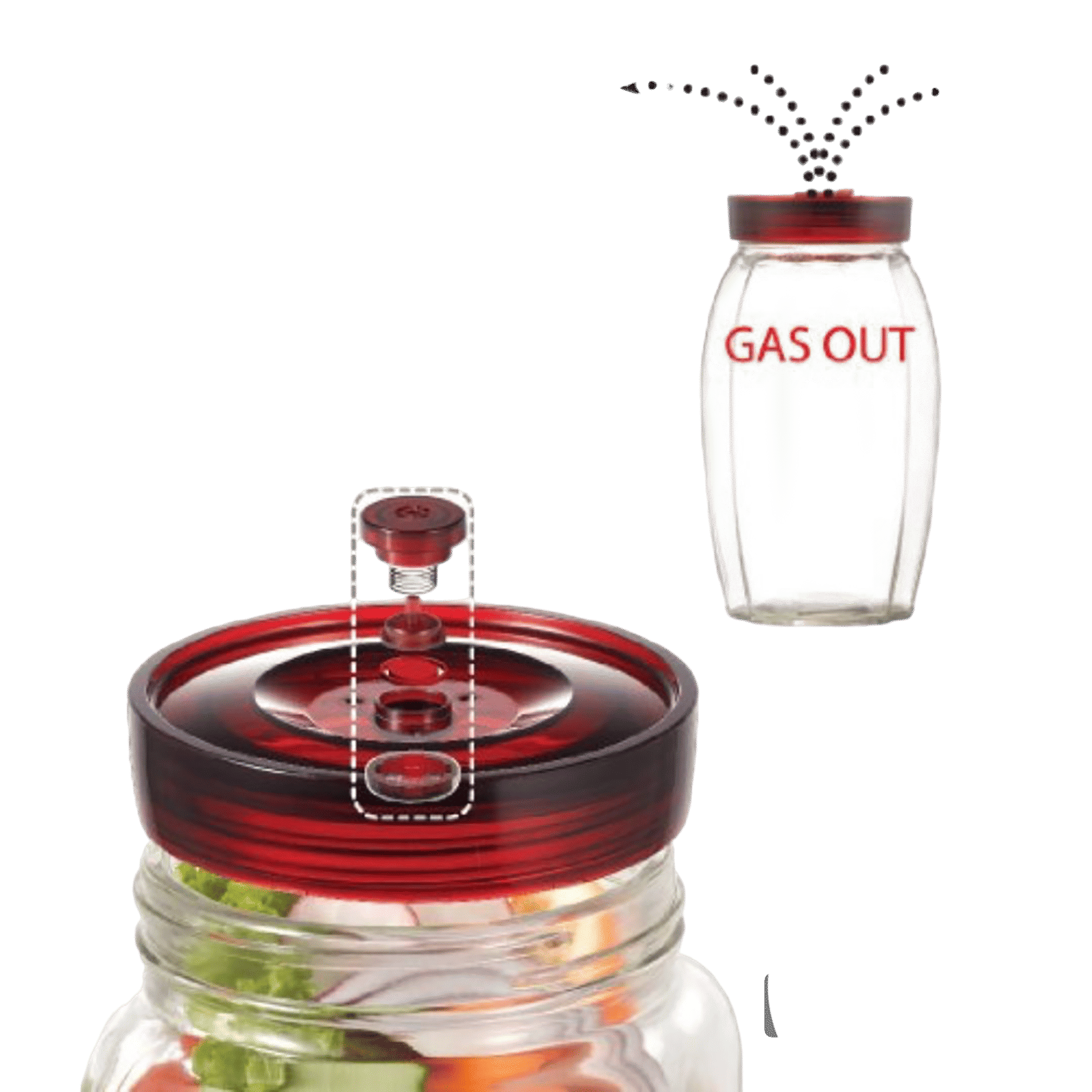 LocknLock Shum 2.1 Litres Square Glass Storage Container (Breathing Valve, LLG553, Transparent)_5