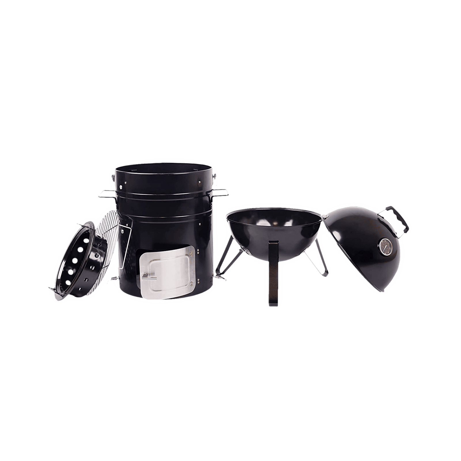 Peng Essential Premium Barrell Style Charcoal Barbeque & Smoker Grill (Scratch Resistant)_7