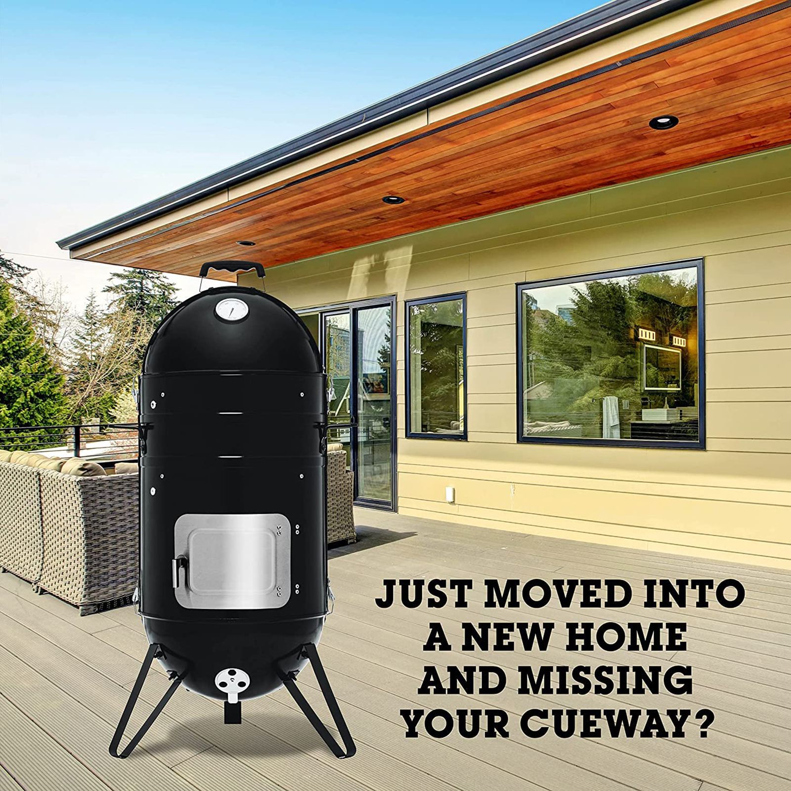 Peng Essential Premium Barrell Style Charcoal Barbeque & Smoker Grill (Scratch Resistant)_10