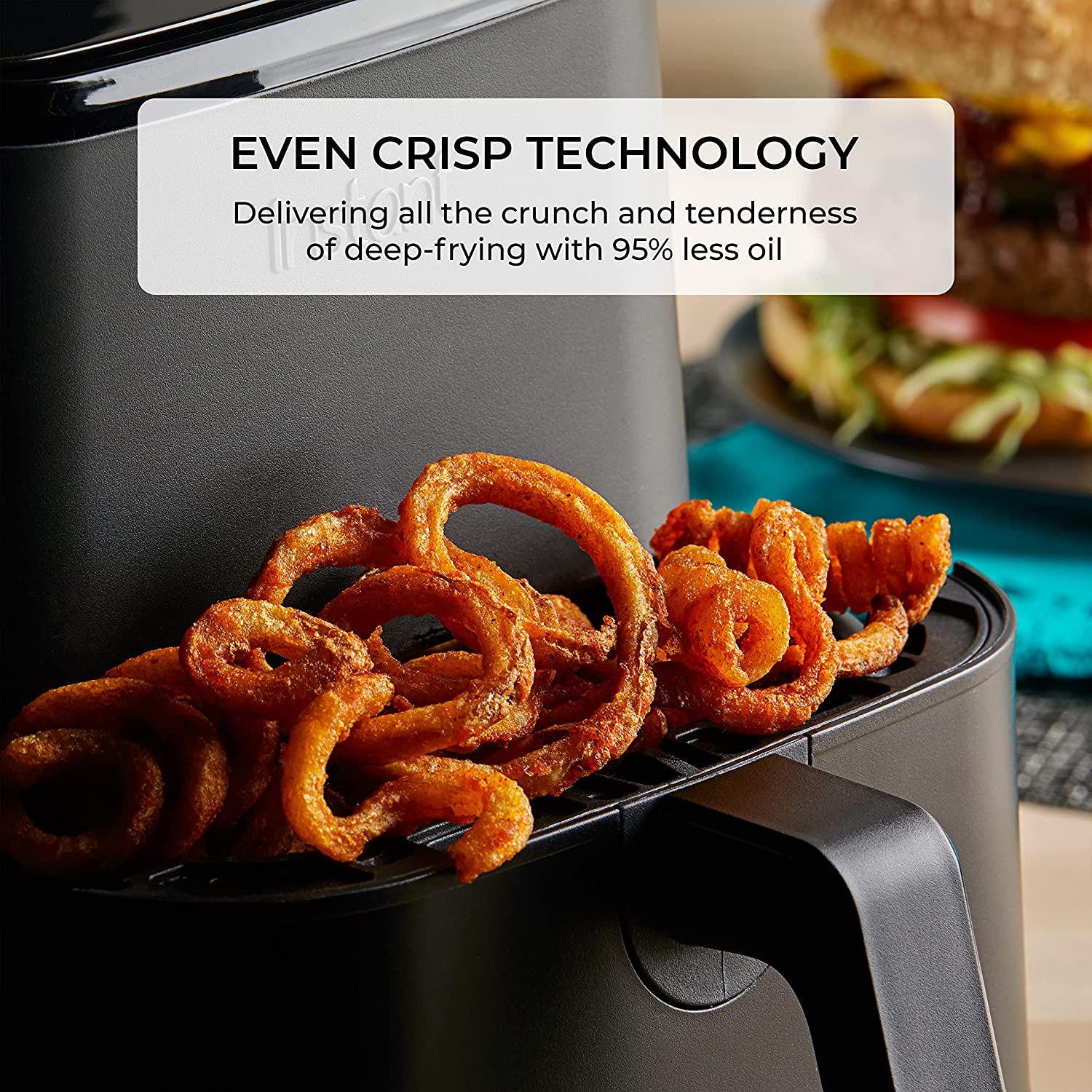 Instant Pot Vortex Mini 1.89L 1300 Watt Digital Air Fryer with EvenCrisp Technology (Black) Instant Pot Vortex Mini 1.89L 1300 Watt Digital Air Fryer with EvenCrisp Technology (Black)_7