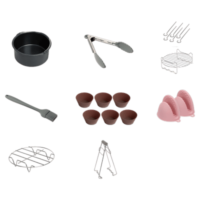 PHILIPS HD9855 All Purpose Kit For Airfryer (Easy to Clean, HD9855/01, Multicolour)