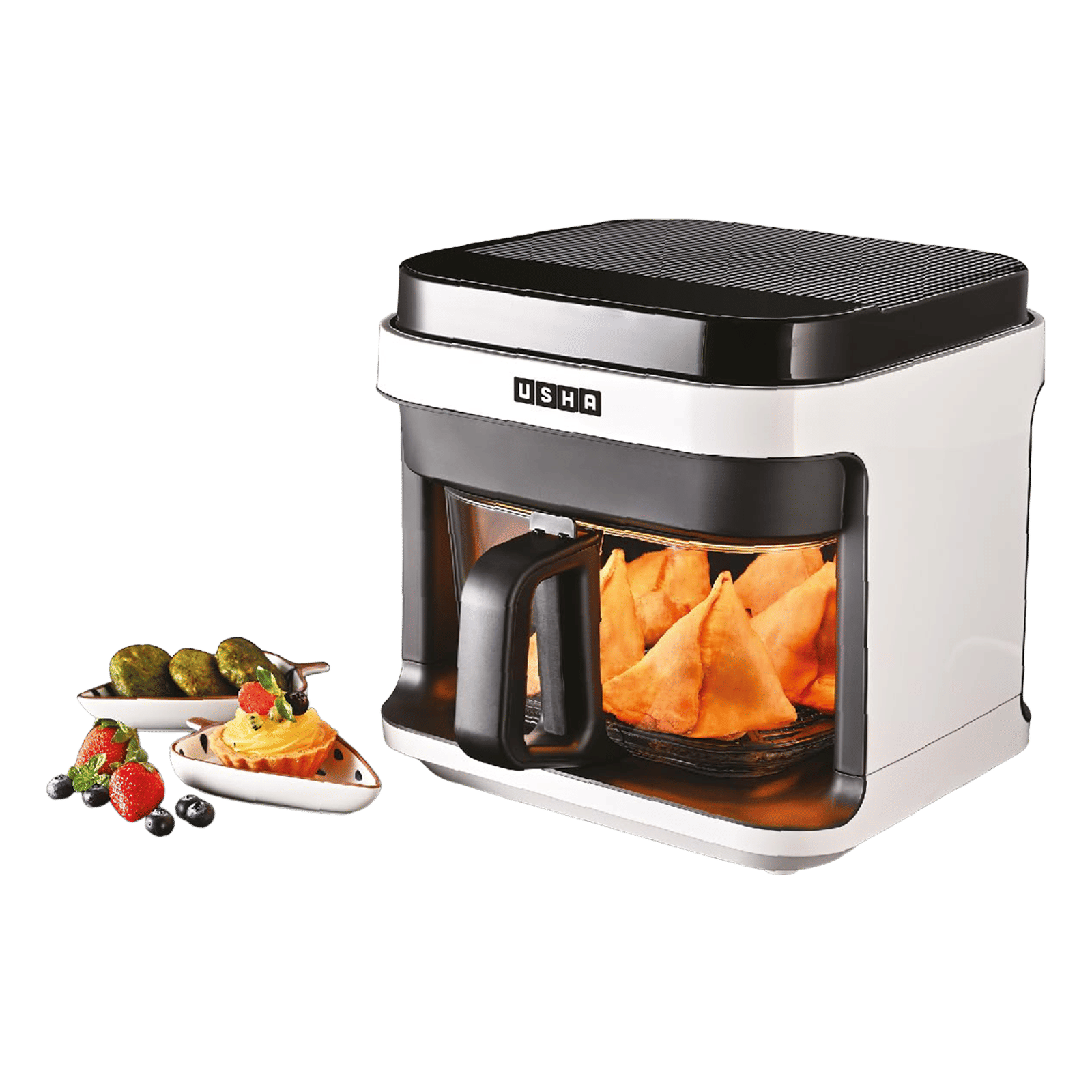 USHA iChef Smart 5.5L 1200 Watt Digital Air Fryer with Turbo Air Circulation Technology (White)_7