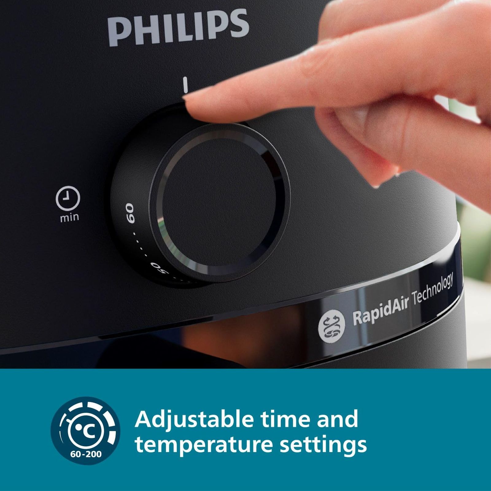 PHILIPS 1000 Series 4.2L 1500 Watt Air Fryer with Rapid Air Technology (Black) PHILIPS 1000 Series 4.2L 1500 Watt Air Fryer with Rapid Air Technology (Black)_6