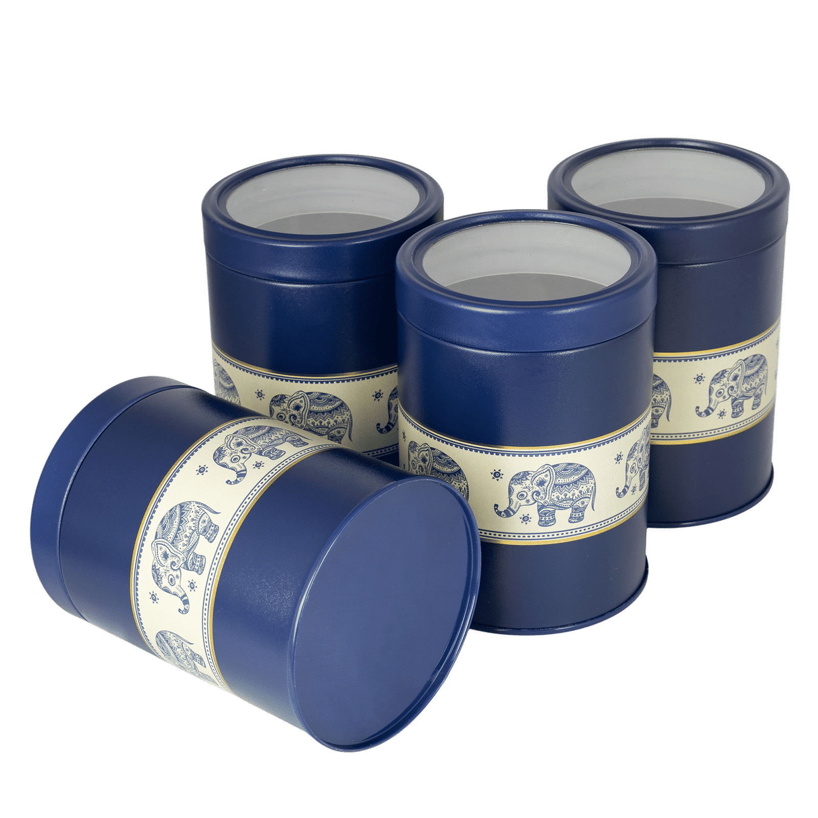 PHILIPS Jarsome Metal Container Set (Set of 4, Blue)_3