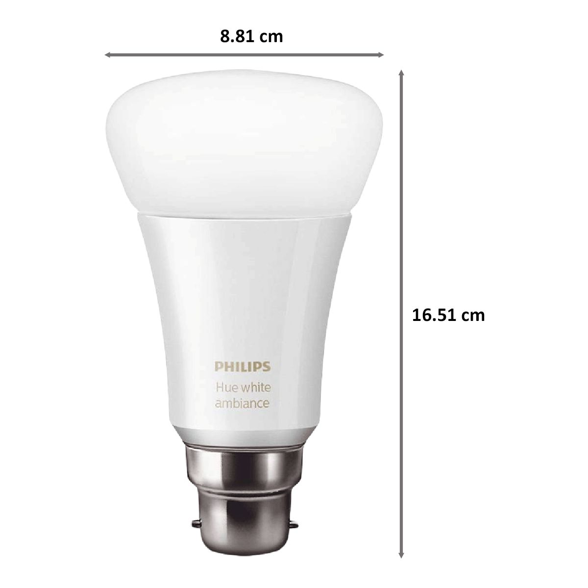 PHILIPS Hue Electric Powered 10 Watt Smart Bulb (B22, White)_2