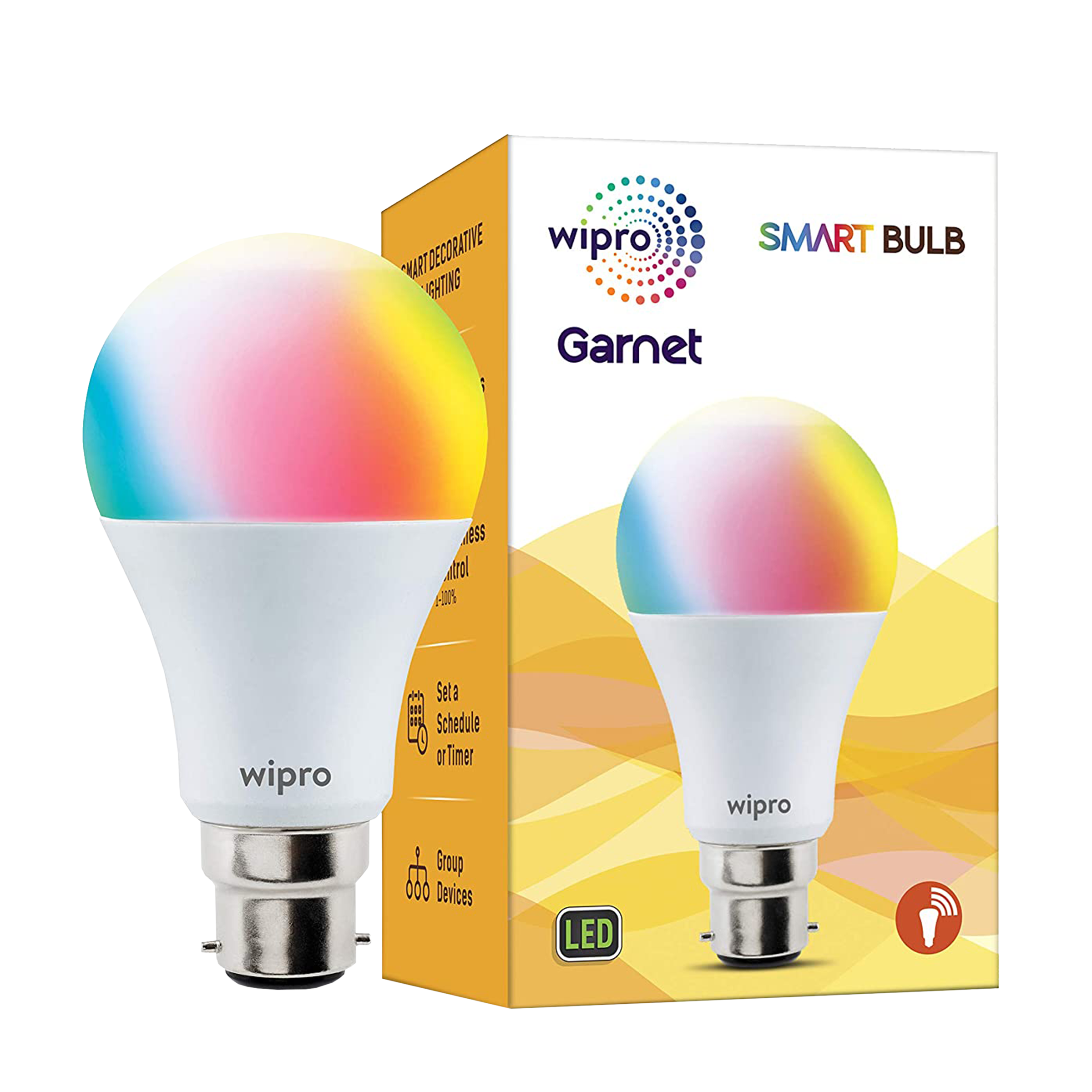 wipro 9 Watts Wi-Fi LED Smart Bulb (Voice Assistant Supported, NS9200, White) wipro 9 Watts Wi-Fi LED Smart Bulb (Voice Assistant Supported, NS9200, White)_3