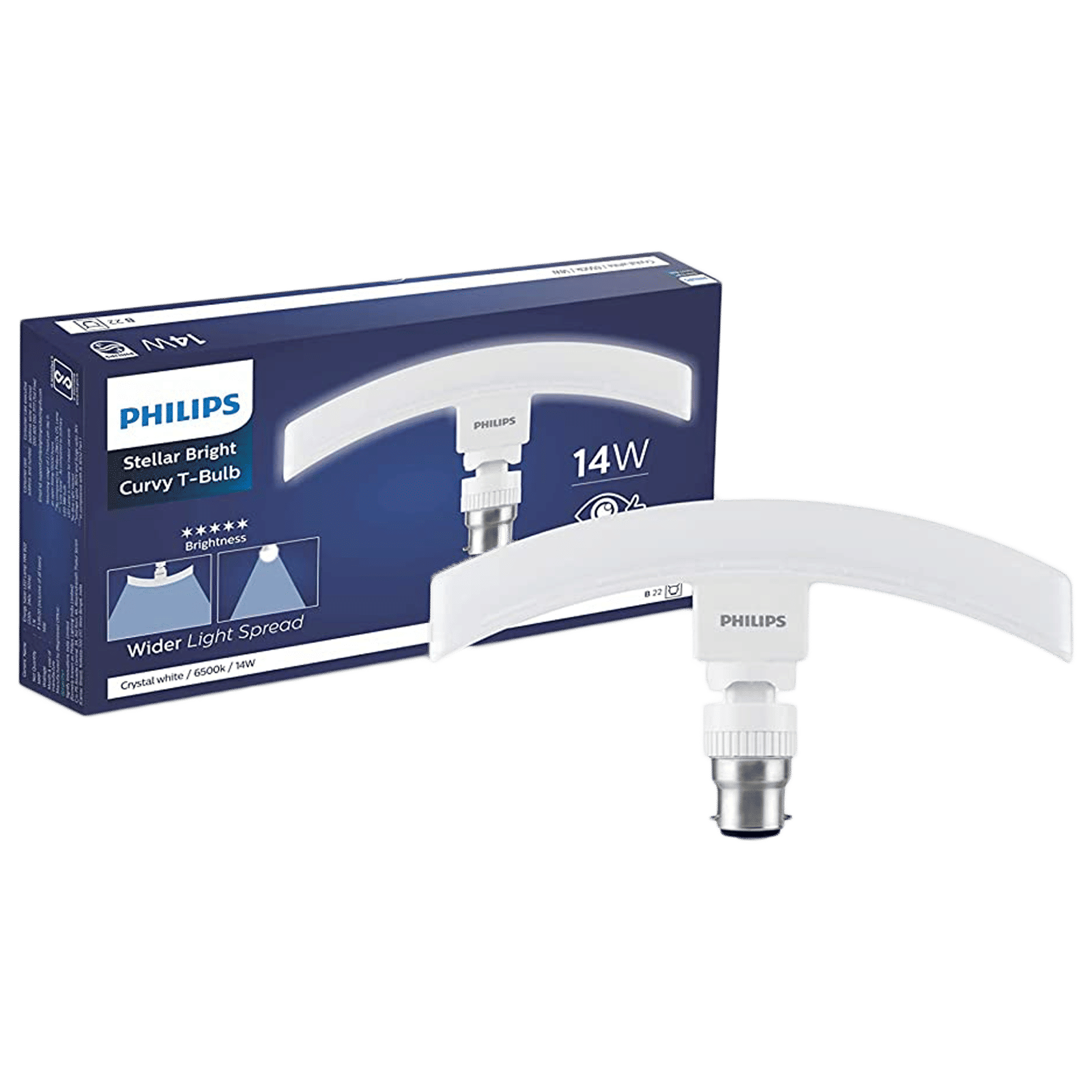 PHILIPS Stellar Bright 14 Watts Electric Powered LED T-Bulb  (1260 Lumens, 929003512213, Cool Day Light)_1