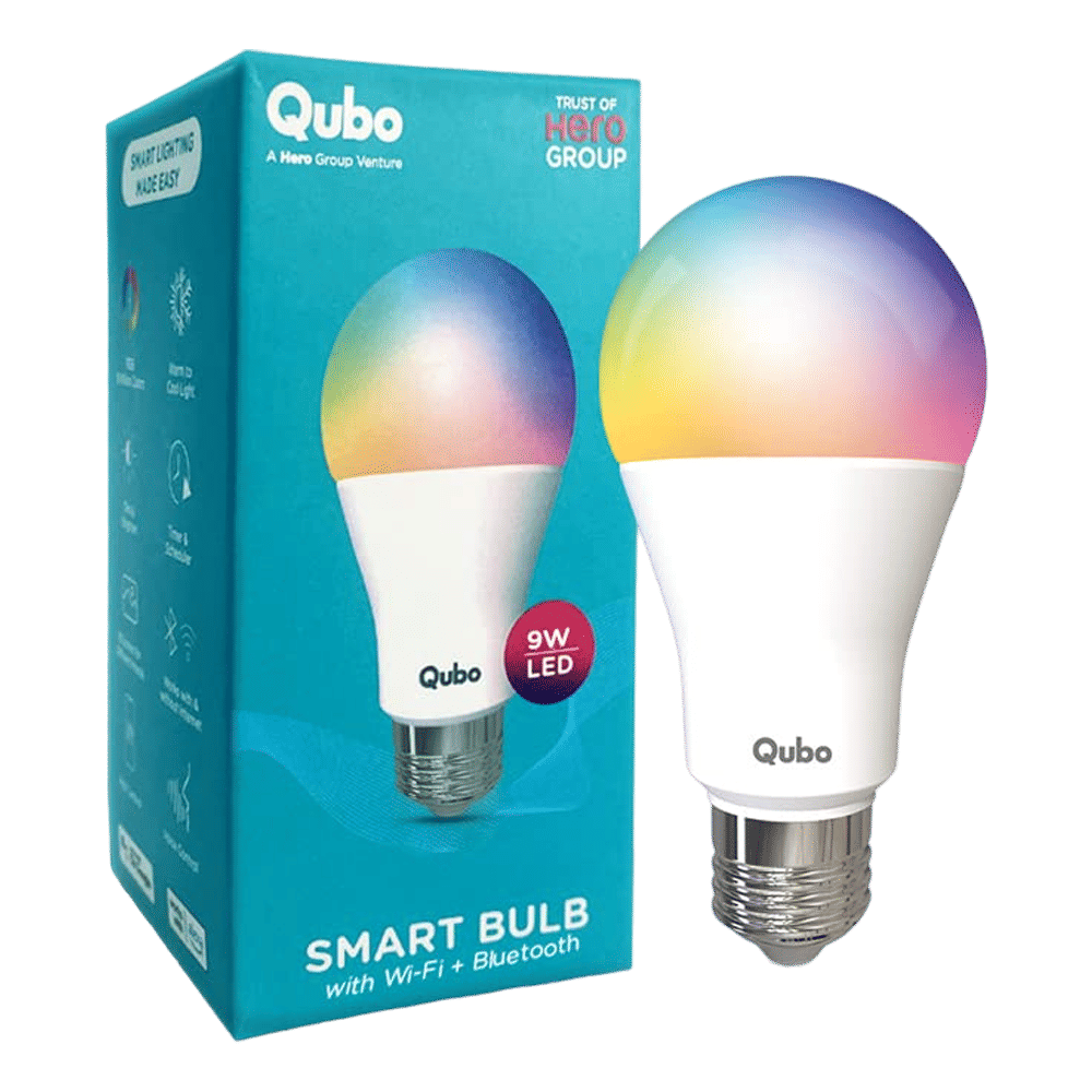 Qubo E27 9 Watts Electric Powered Smart Bulb (860 Lumens, HLB01D1001, White) Qubo E27 9 Watts Electric Powered Smart Bulb (860 Lumens, HLB01D1001, White)_2